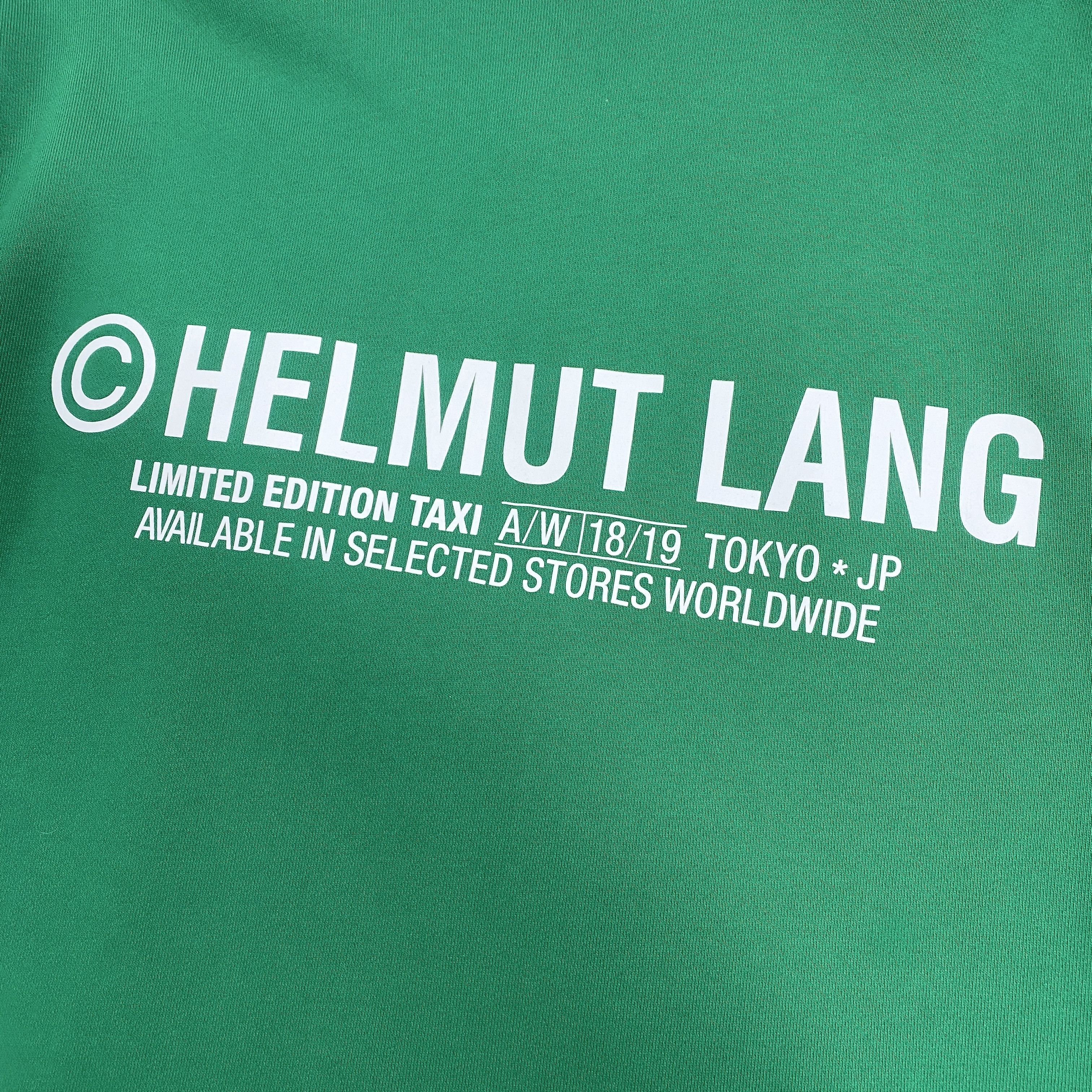Helmut Lang Helmut Lang Tokyo Taxi Hoodie In Green & White RRP £250 Size US S / EU 44-46 / 1 - 4 Thumbnail
