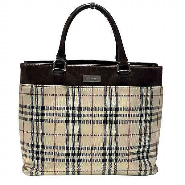 Burberry Burberry Nova Check Tote Bag Cotton Tote Bag, Women's