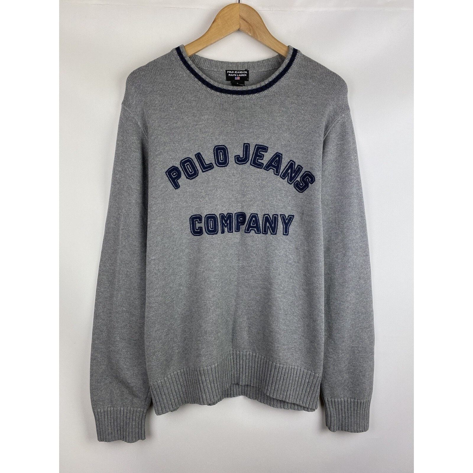 Ralph Lauren Polo Jeans Co Ralph Lauren vintage big logo sweater pullover Size US L / EU 52-54 / 3 - 1 Thumbnail