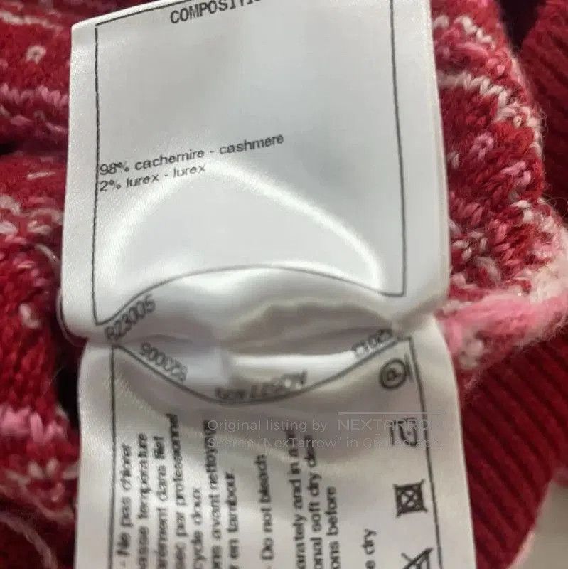 Chanel Chanel Red Cashmere Women's Cardigan . Size M / US 6-8 / IT 42-44 - 3 Thumbnail