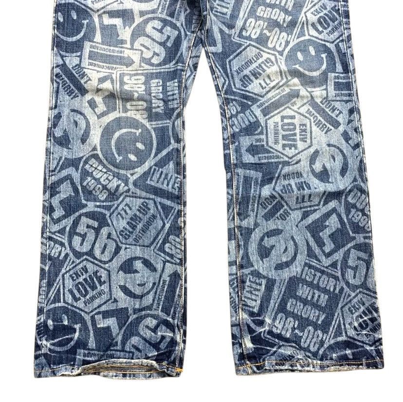 Japanese Brand Vintage Co and Lu All Over Print Jeans Size US 32 / EU 48 - 3 Thumbnail