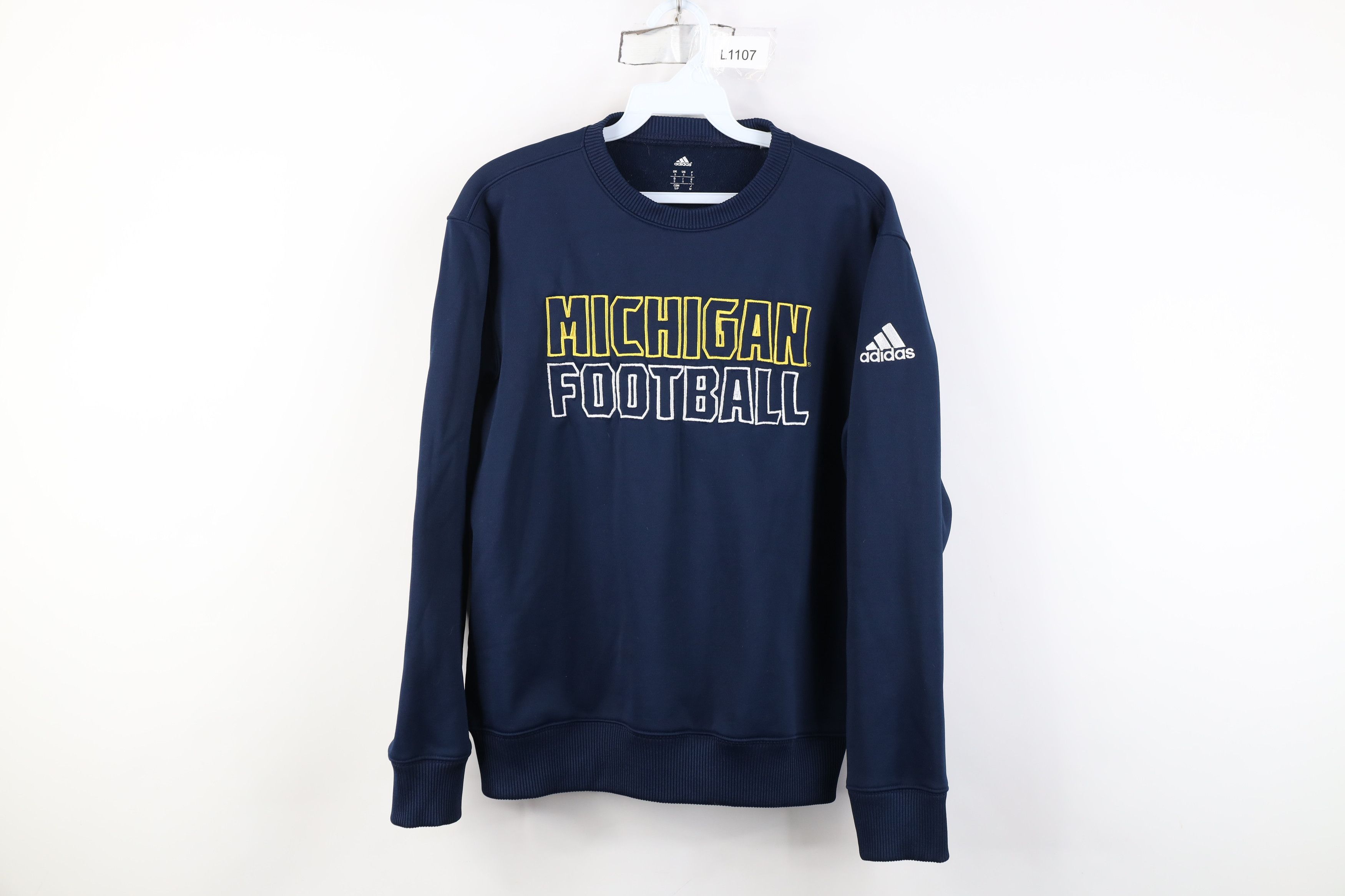 Adidas Vintage Adidas University of Michigan Football Sweatshirt Size US S / EU 44-46 / 1 - 1 Thumbnail