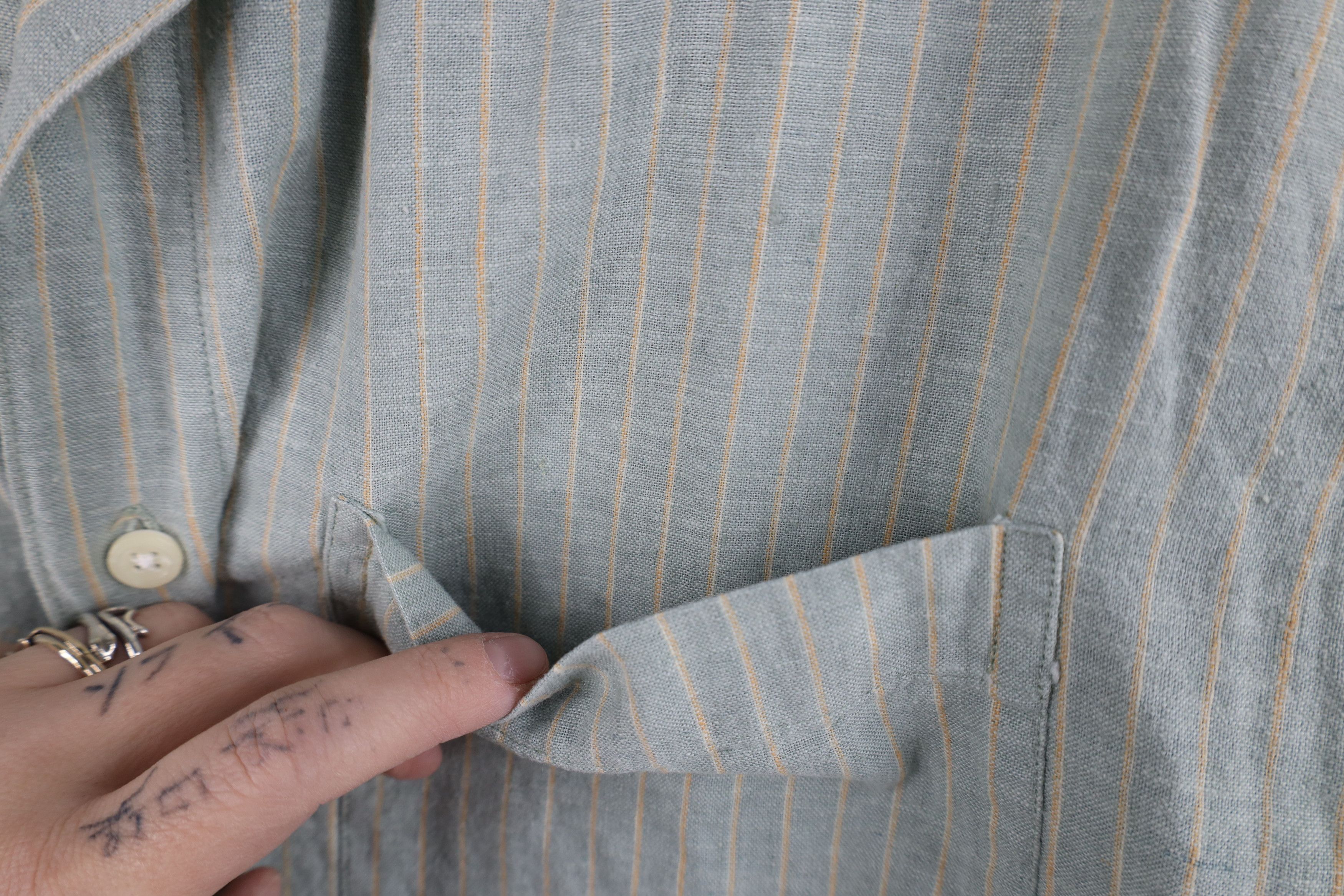 Vintage Vintage 90s Streetwear Striped Short Sleeve Button Shirt Size US XL / EU 56 / 4 - 5 Thumbnail