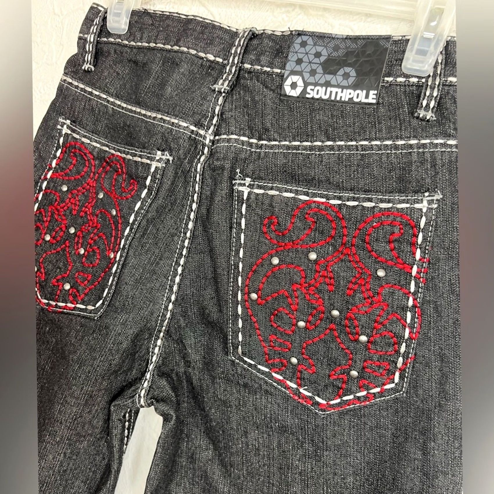 Southpole VINTAGE South Pole Baggy Denim Shorts BLACK 28x11 Mens 90s Hip Hop RARE SZ 12 CHINO Style Regular Size US 28 / EU 44 - 5 Thumbnail