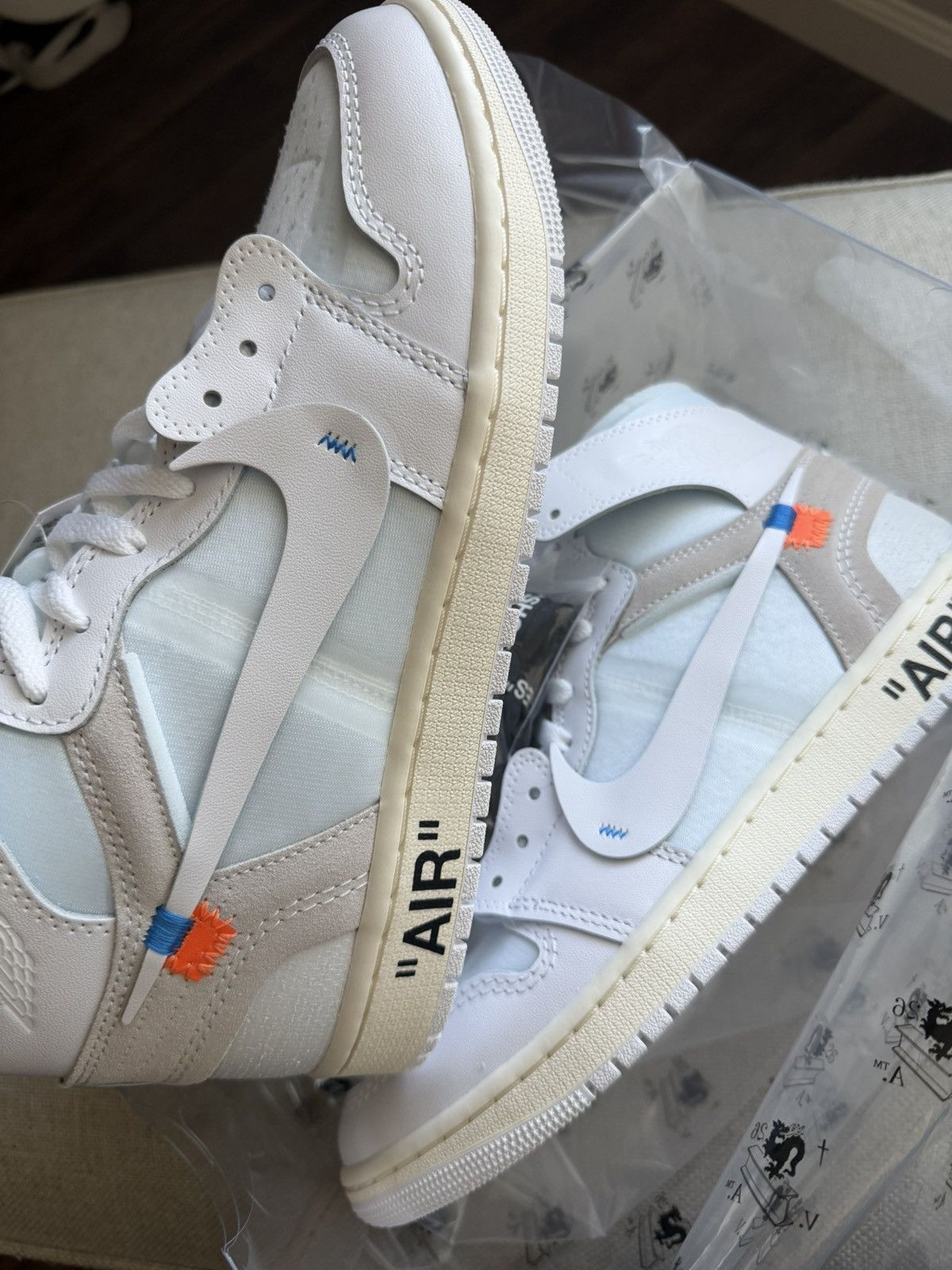Nike × Off-White Air Jordan 1 High Virgil Abloh Archive “Alaska” Sz 10 DS Size US 10 / EU 43 - 25 Thumbnail