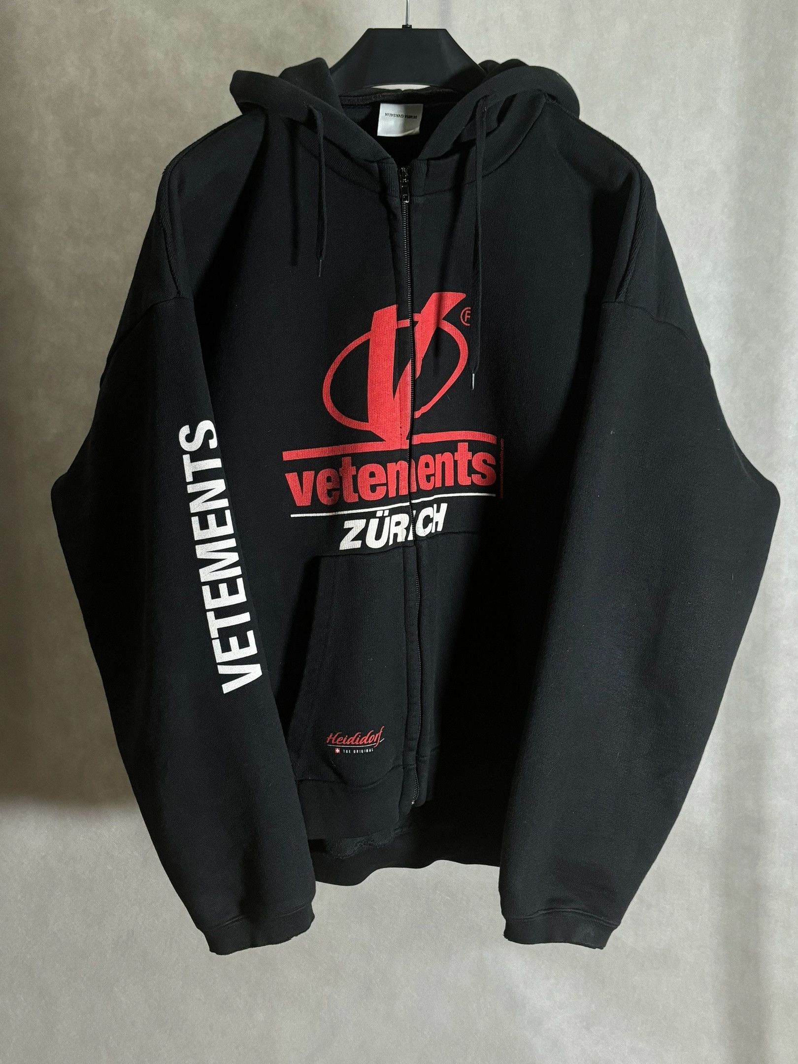 Vetements Zip Hoodie | Grailed