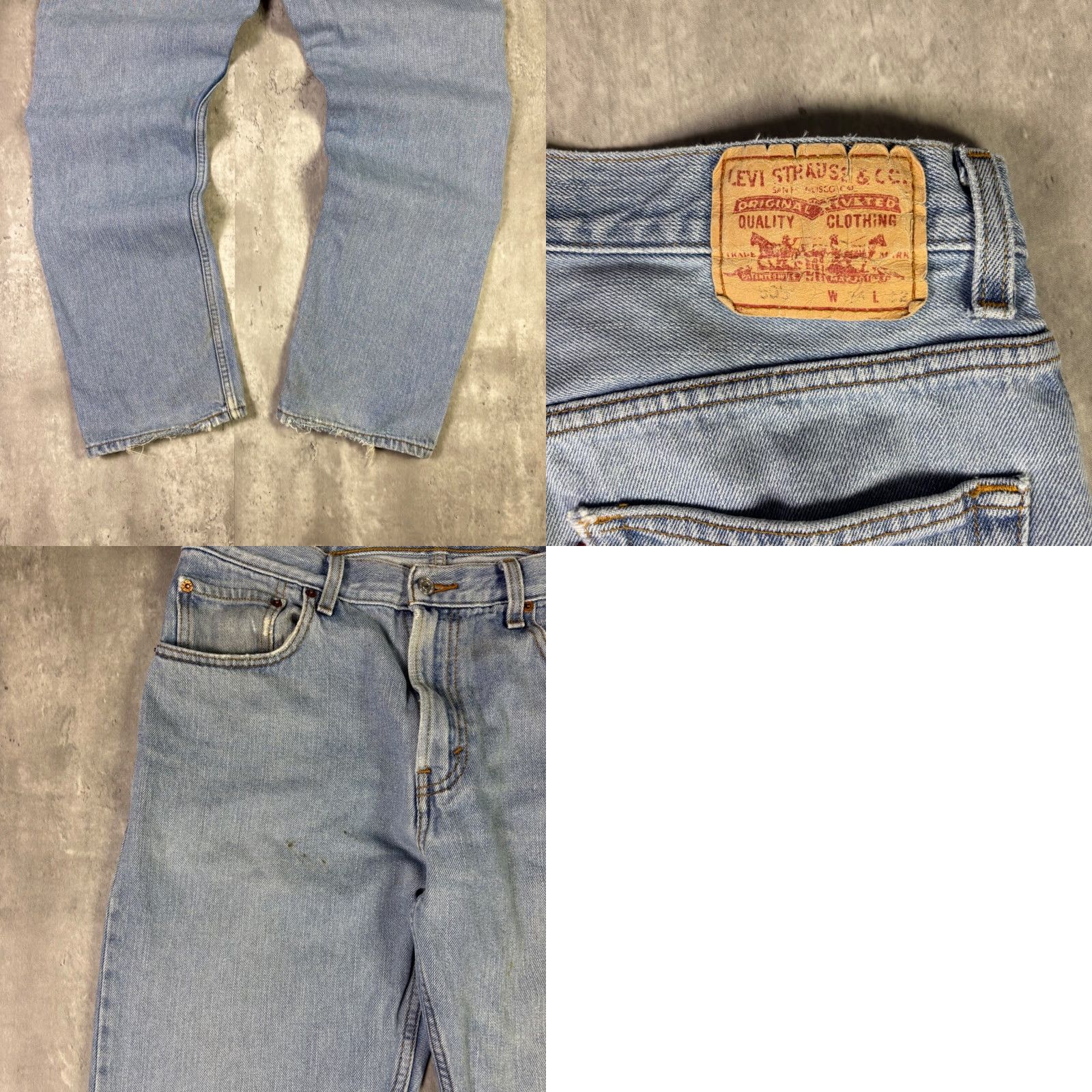 CO VINTAGE Levi Strauss Co Levi's 505 Regular Fit Light Wash Denim Jeans Mens 32x31 90s Straight 5-Pocket Design Buttons Zip Blue N/A Size US 32 / EU 48 - 8 Thumbnail
