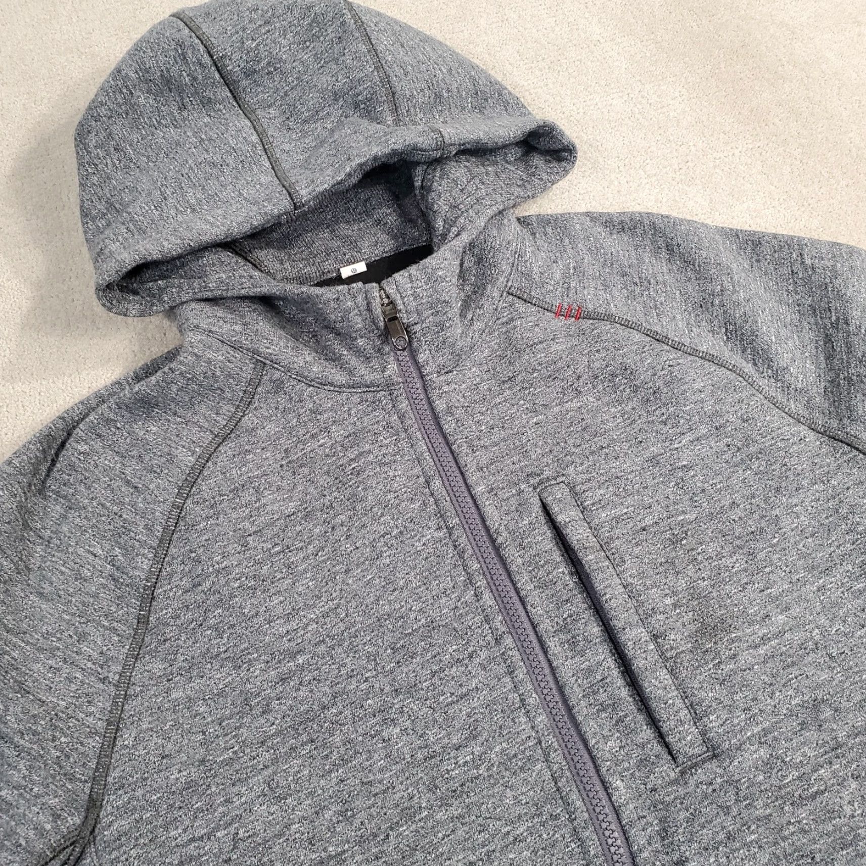Lululemon Lululemon Best Coast Hoodie Mens Medium Heathered Gray Full Zip Sweatshirt Solid Size US M / EU 48-50 / 2 - 2 Thumbnail