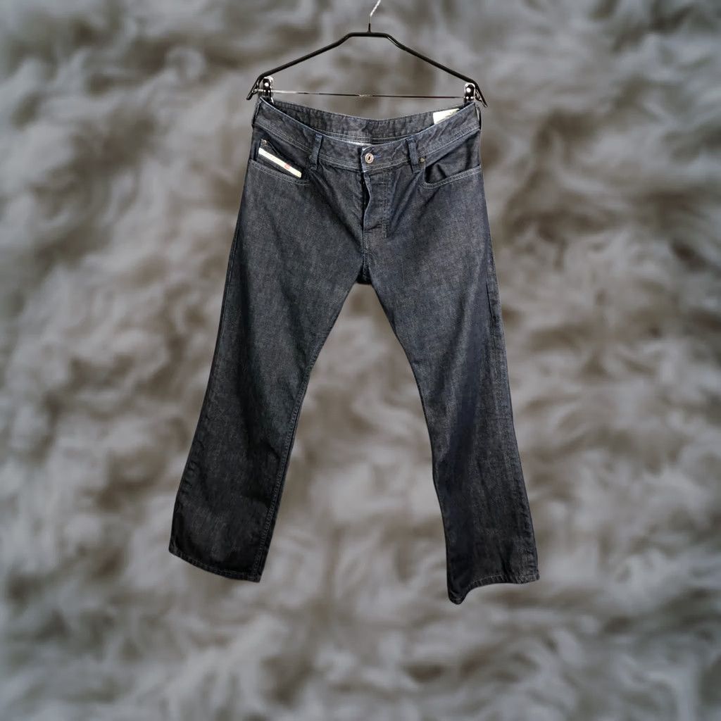 Diesel Diesel Zatiny Jeans Bootcut Men 34x32 Denim Cotton Dark Blue Leather Patch Logo Regular Rise Low Vintage No Jeans Size US 34 / EU 50 - 1 Thumbnail