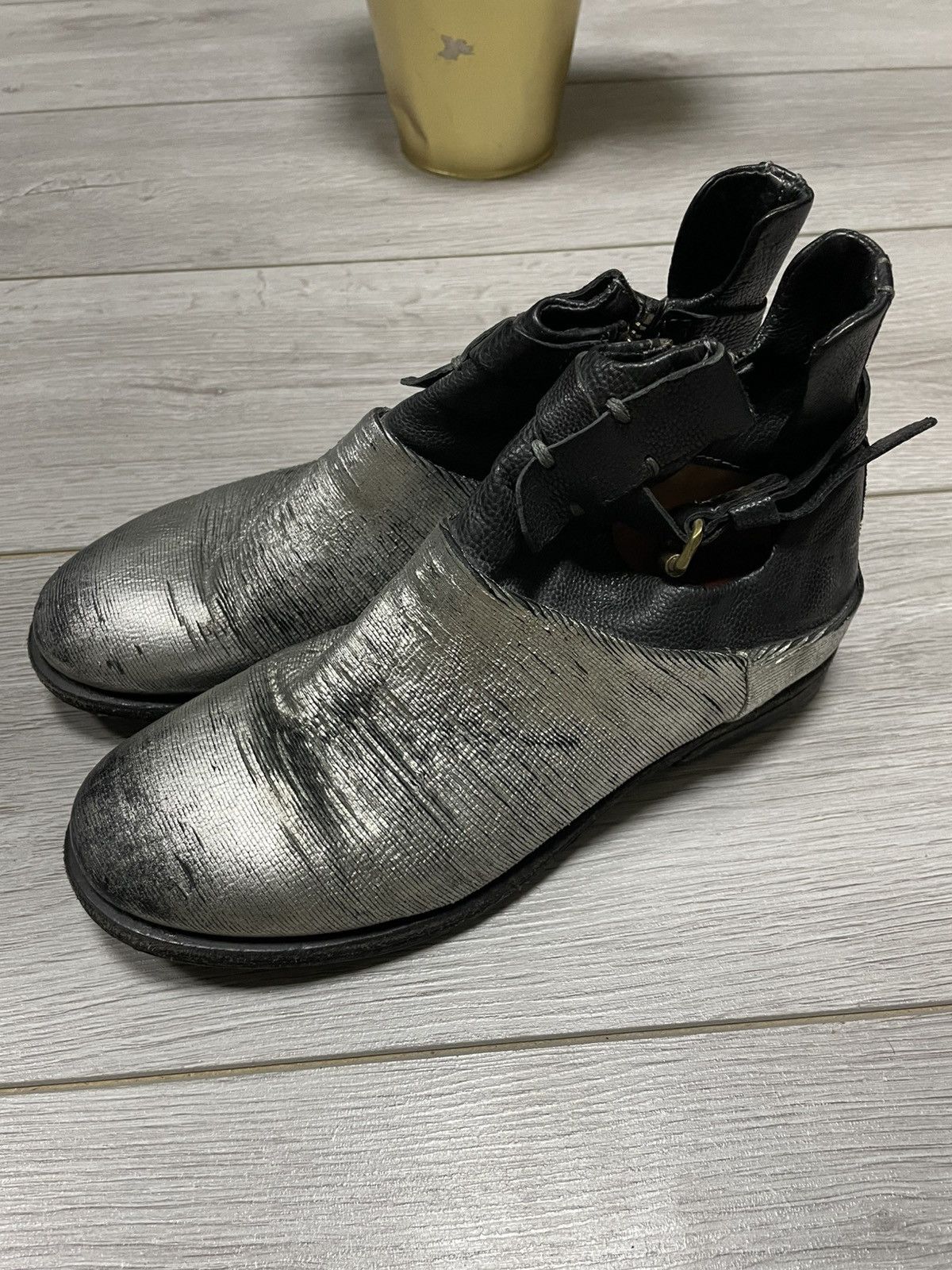 A.S.98 A.S.98 engineered leather high boots silver belts eb0 Size US 6 / IT 36 - 8 Thumbnail