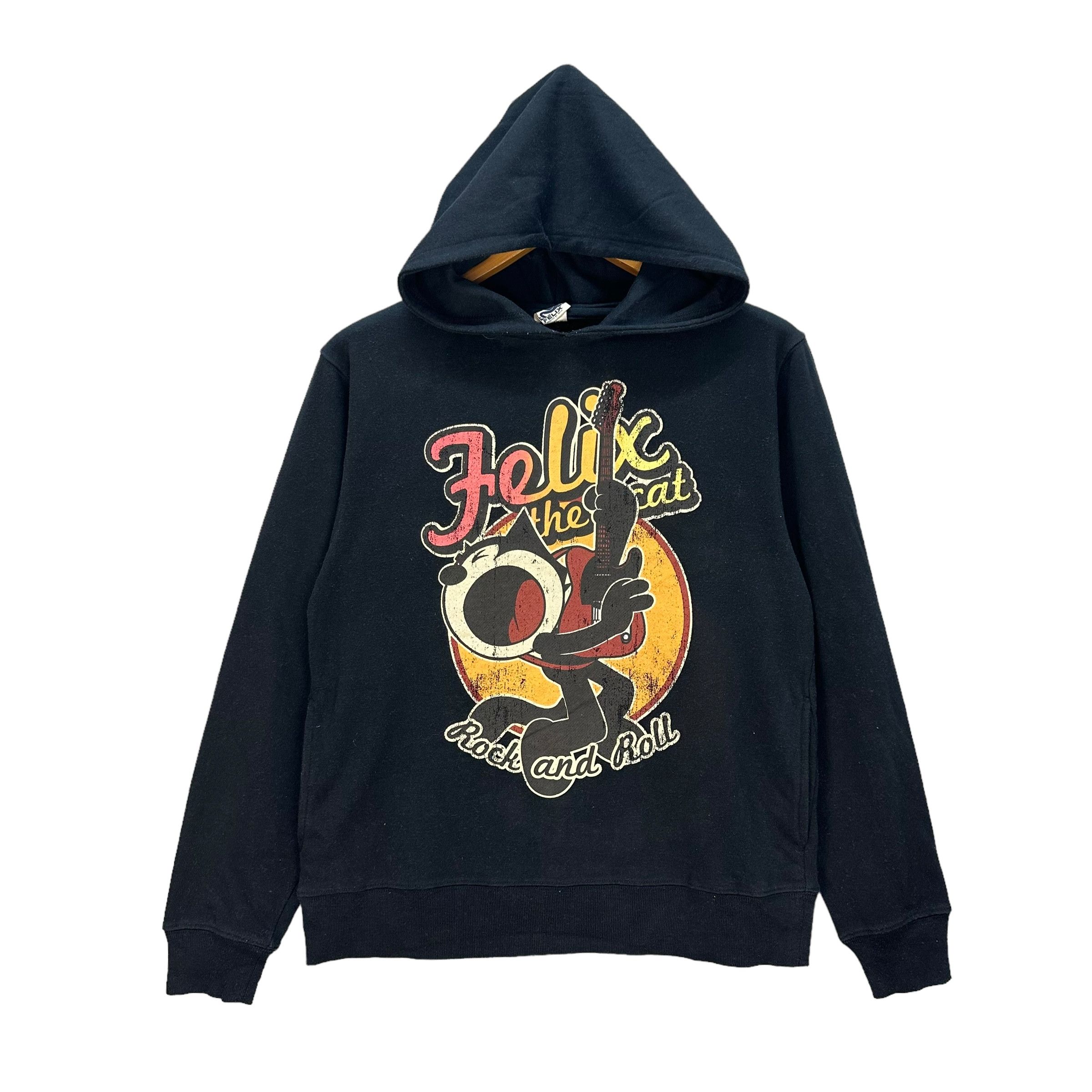 Cartoon Network FELIX THE CAT ROCK & ROLL GRAPHIC PRINTED HOODIES #8841-030 Size L / US 10 / IT 46 - 1 Thumbnail