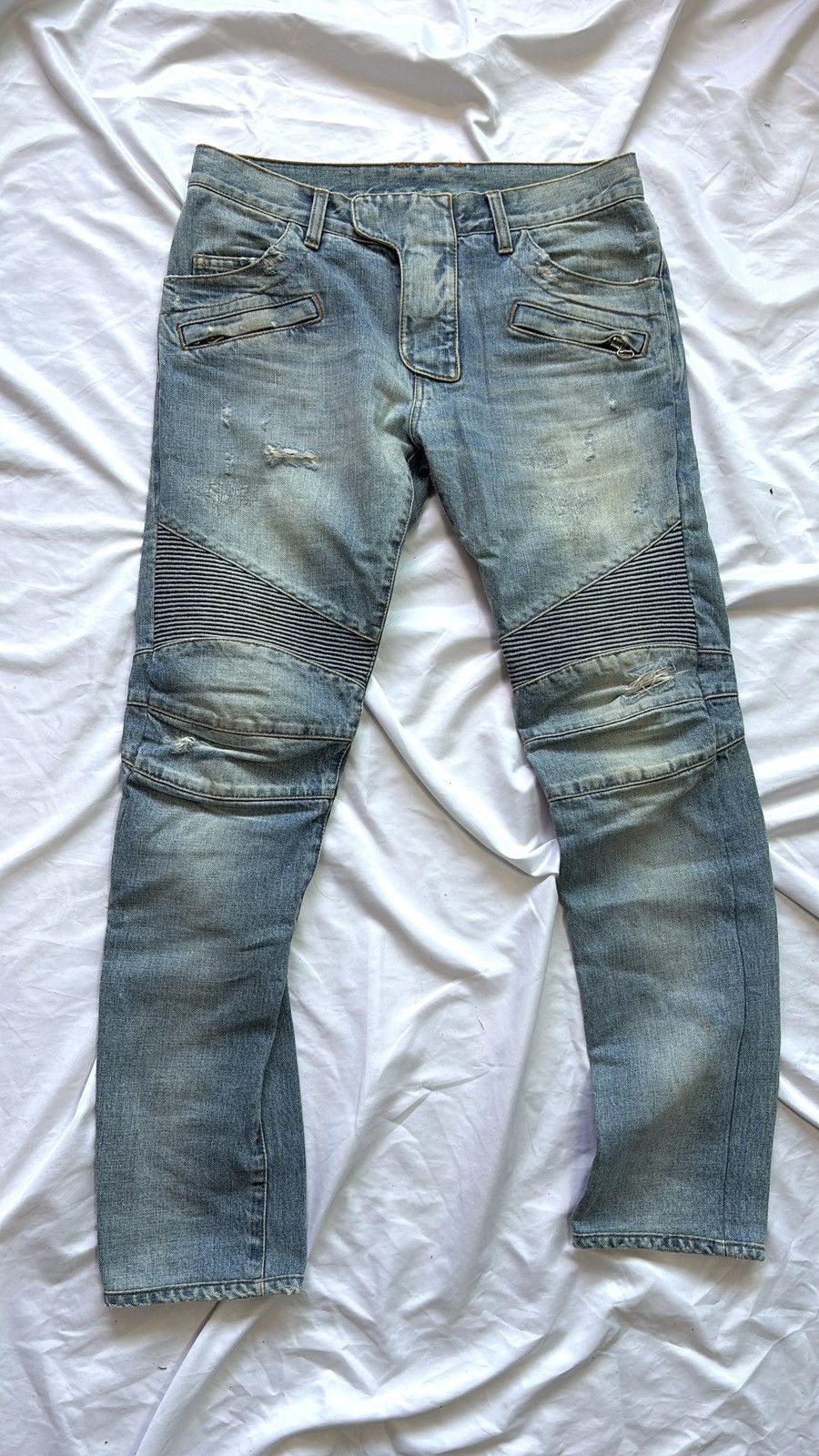 Balmain Balmain FW10 Decarnin Biker Jean Size US 31 - 2 Thumbnail