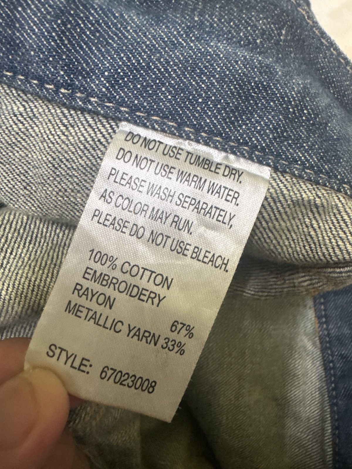 If Six Was Nine × Japanese Brand Flare KOOK & CHELICA Embroidered 6 Pocket Low Waist Denim Size US 28 / EU 44 - 14 Thumbnail