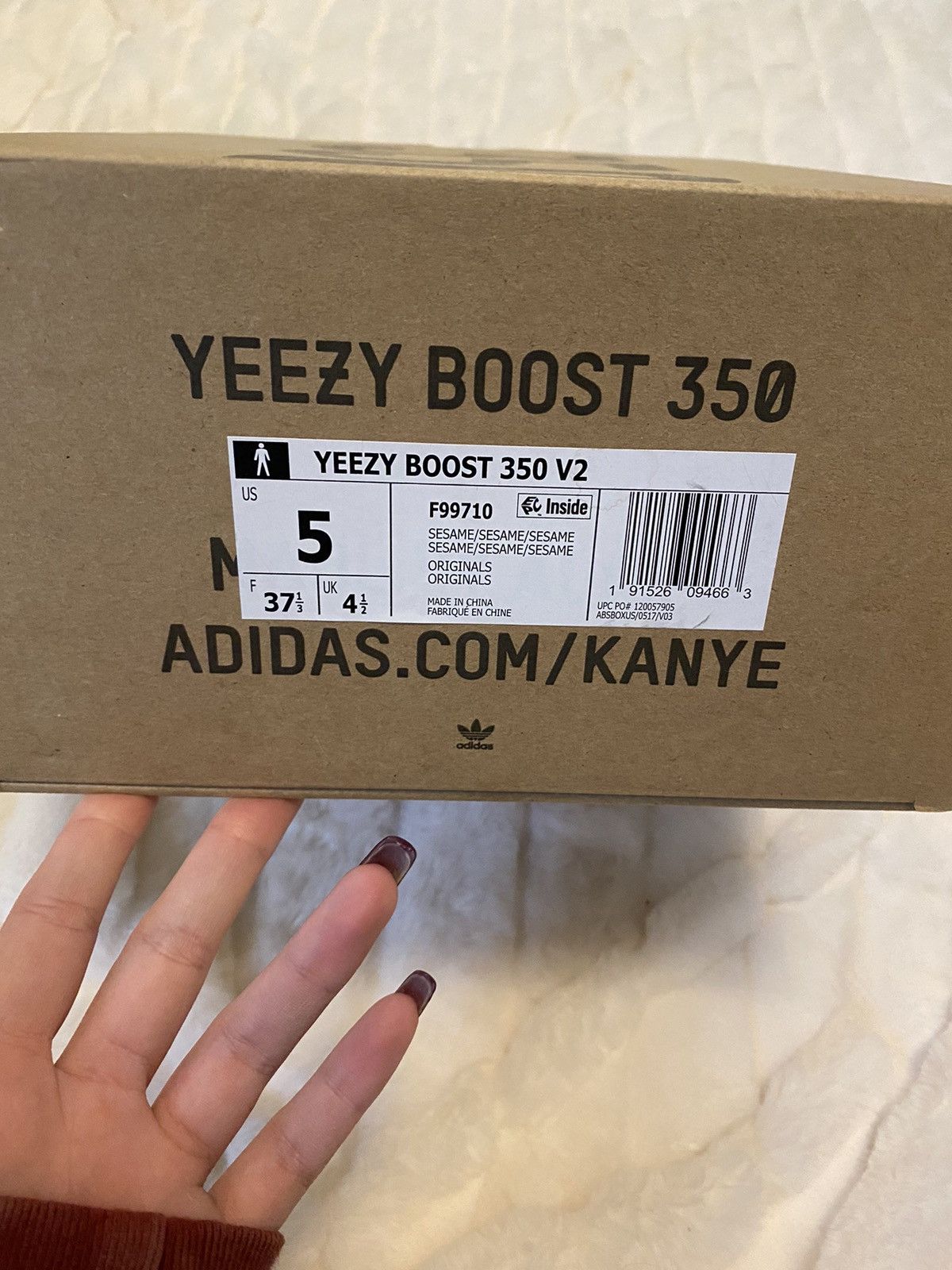 Adidas × Yeezy Yeezy Boost 350 v2 sesame Size US 5 / EU 37 - 4 Thumbnail