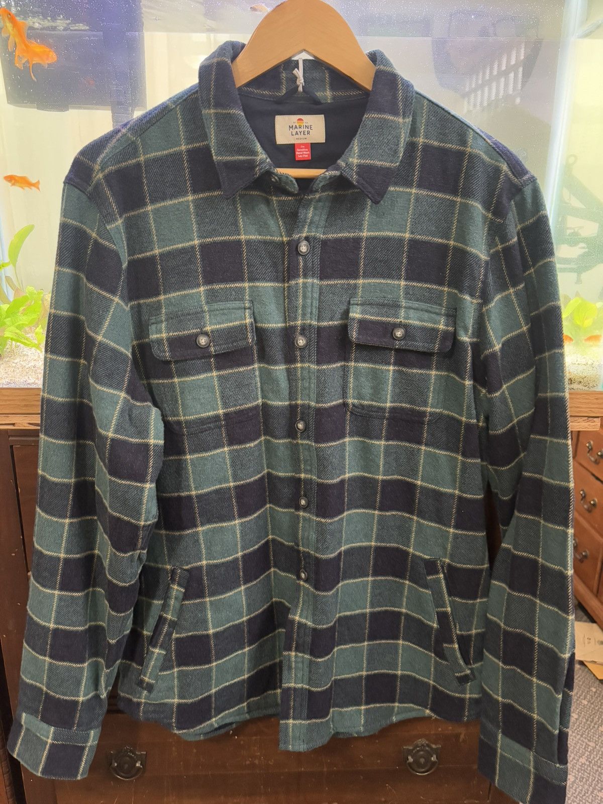 Marine Layer Brand New with tags Marine Layer Flannel button up jacket Size US M / EU 48-50 / 2 - 1 Thumbnail