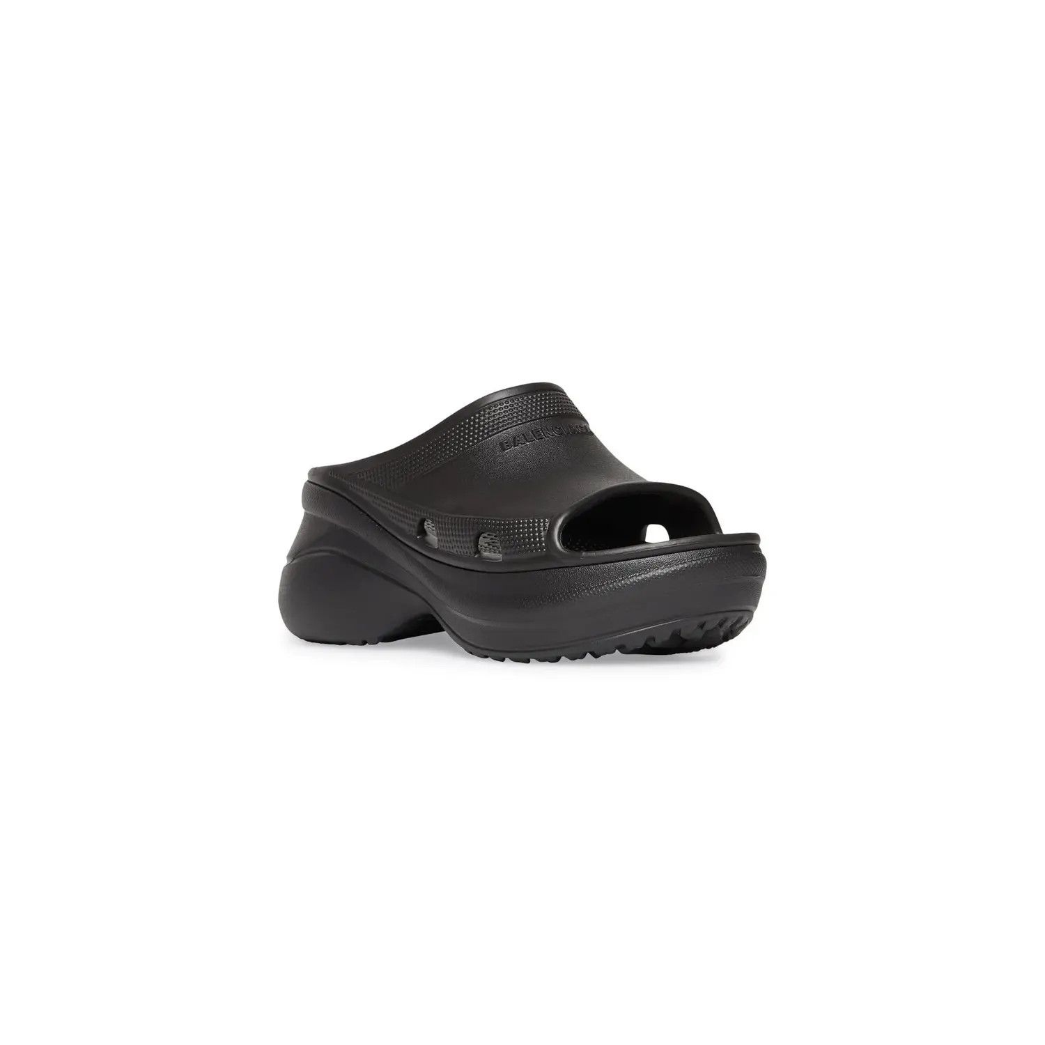 Balenciaga × Crocs o1s1wg110325 Pool Crocs™ Slides Sandals in Black Size US 13 / EU 46 - 2 Thumbnail