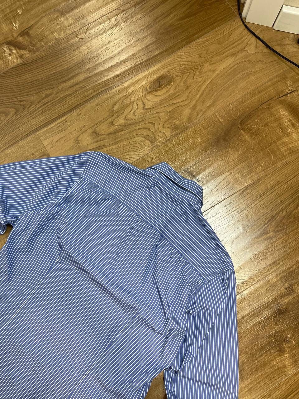 Balenciaga Vintage Balenciaga 90’s Y2K Button Ups Striped Blue Shirt Size US M / EU 48-50 / 2 - 15 Thumbnail