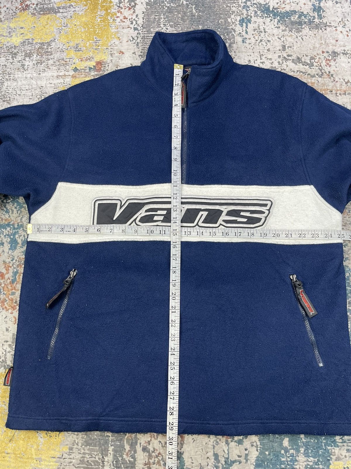 Vans Vtg 90s Vans USA Big Logo Half Zipper Pull Over Size US L / EU 52-54 / 3 - 10 Thumbnail