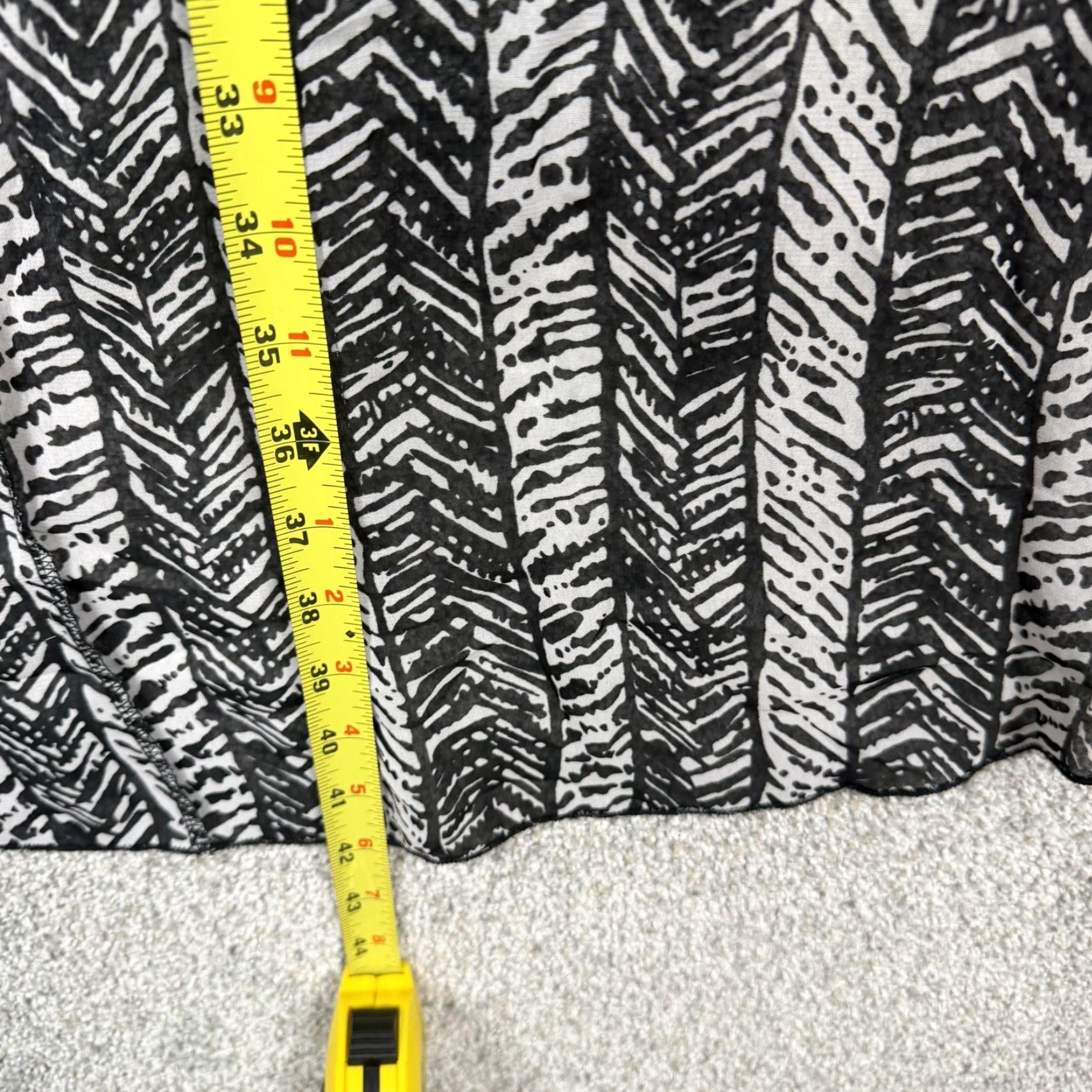 Vintage Wet Seal Sundress M Black White Chevron Strapless Hi-Low Sundress Casual Party Beach Boho Vintage No Womens Menopause Size M / US 6-8 / IT 42-44 - 4 Thumbnail