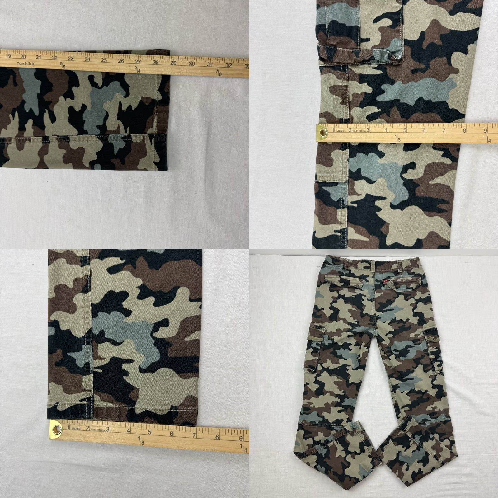 Levi's Levi's Camo Cargo Pants Womens 28x39 Pants Camouflage Pockets Straight Leg Vintage No Size 28" / US 6 / IT 42 - 10 Thumbnail