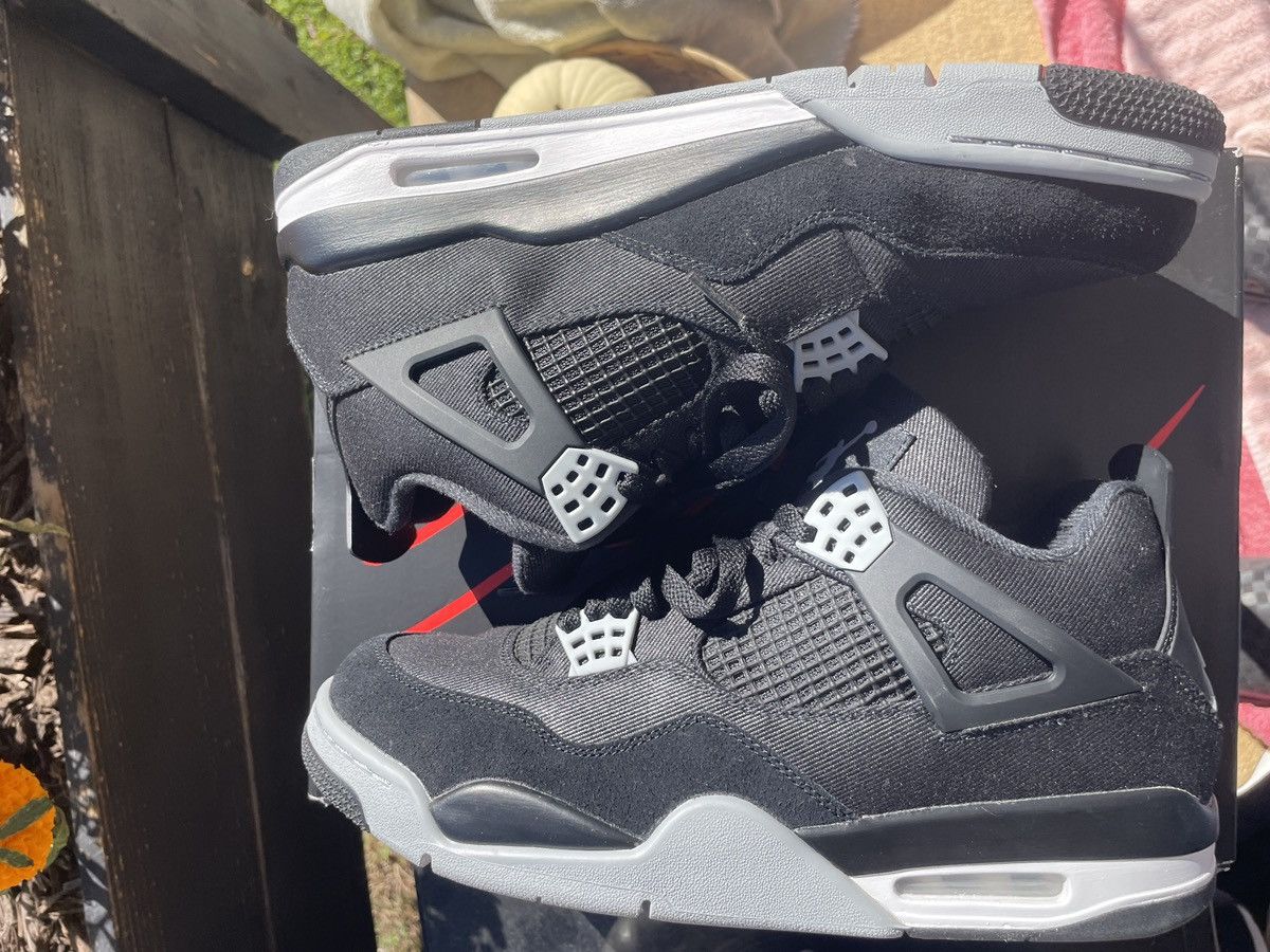 Jordan Brand Air Jordan 4 Retro SE Blk Canvas Size US 10.5 / EU 43-44 - 10 Thumbnail