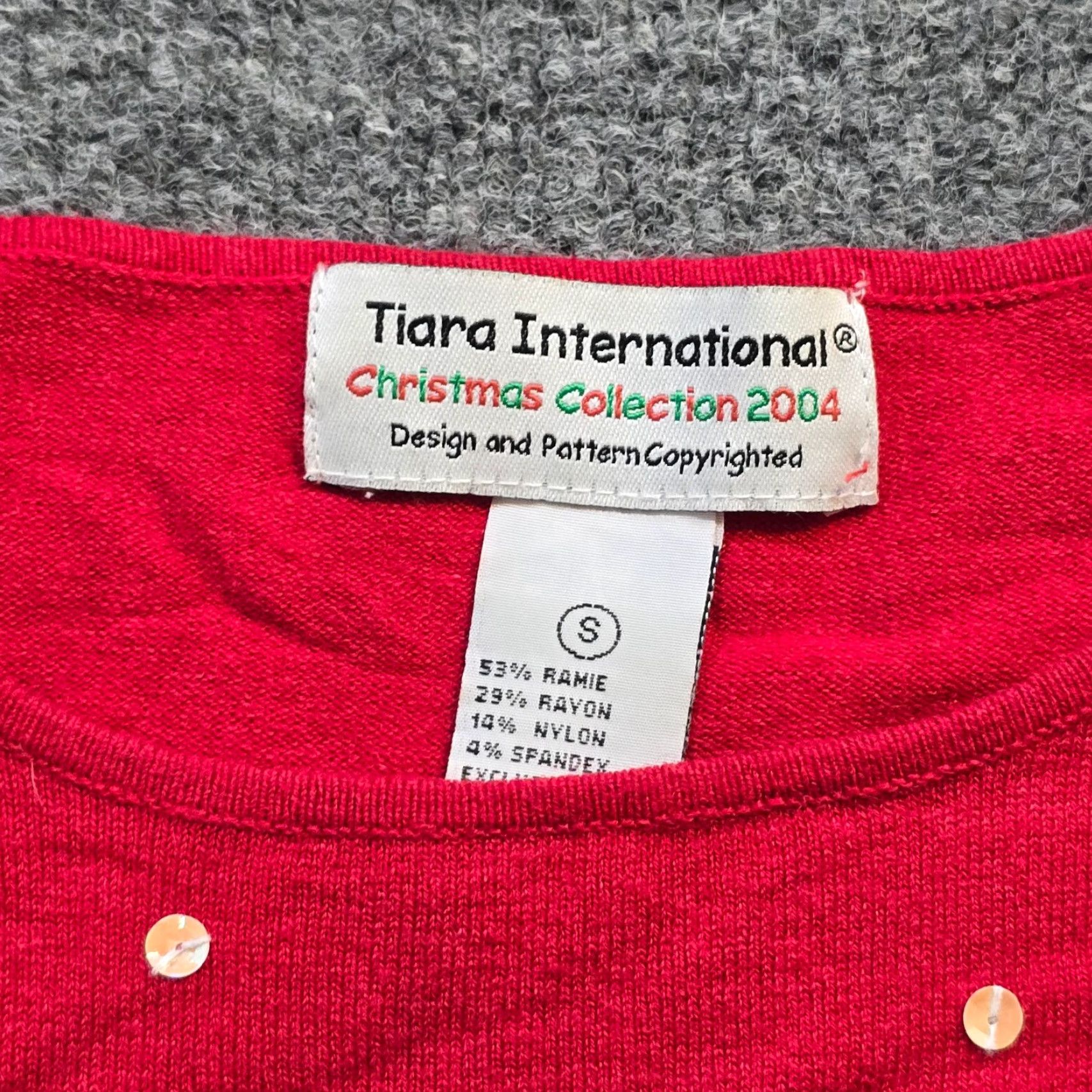 Vintage Tiara International Sweater Womens Small Red Sequin Snowman Ugly Christmas Party Size S / US 4 / IT 40 - 3 Thumbnail