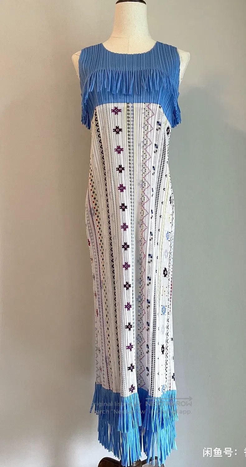 Issey Miyake Issey Miyake Tassel Dress Size L / US 10 / IT 46 - 1 Thumbnail
