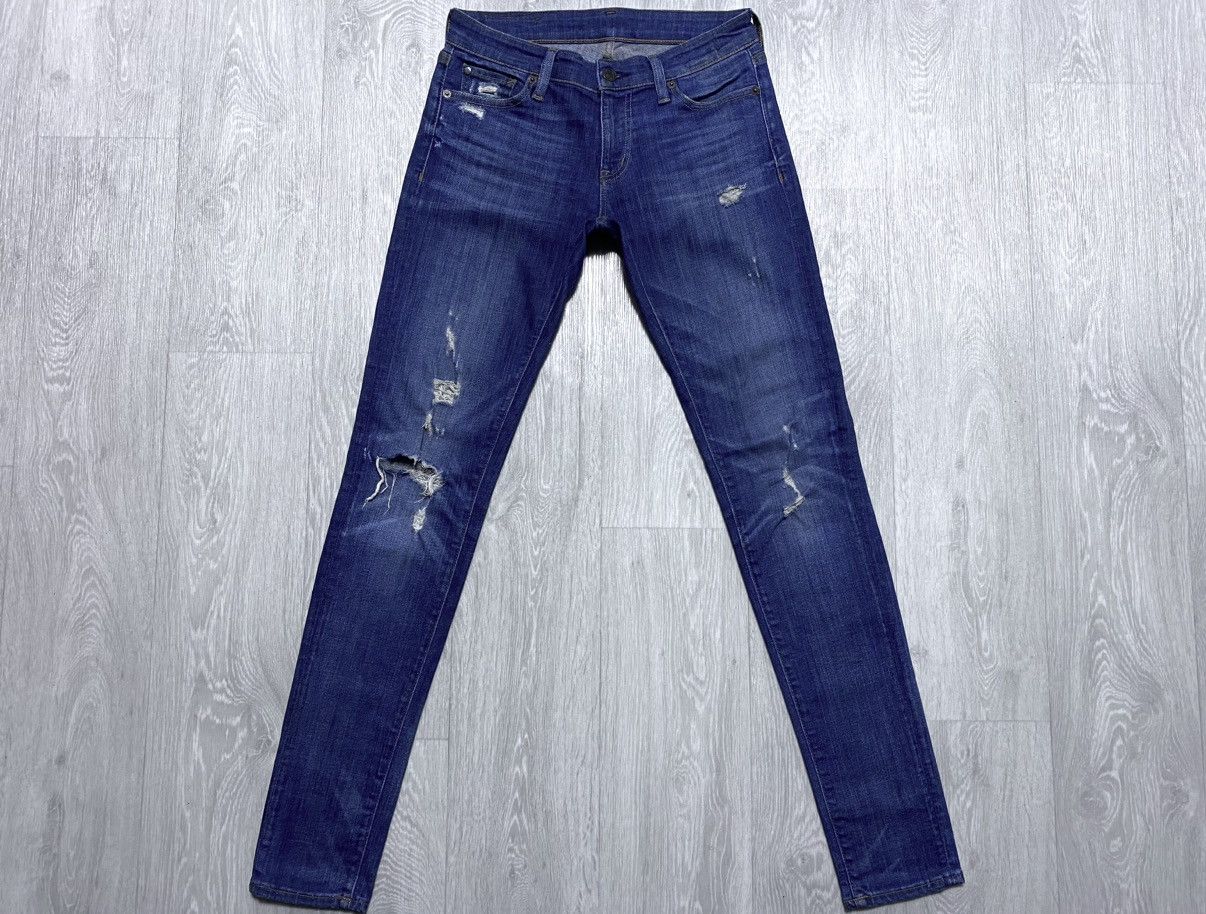Denim & Supply Ralph Lauren DS RL Ralph Lauren Washed Torn Distressed Skinny Jeans Denim Size 27" / US 4 / IT 40 - 6 Thumbnail