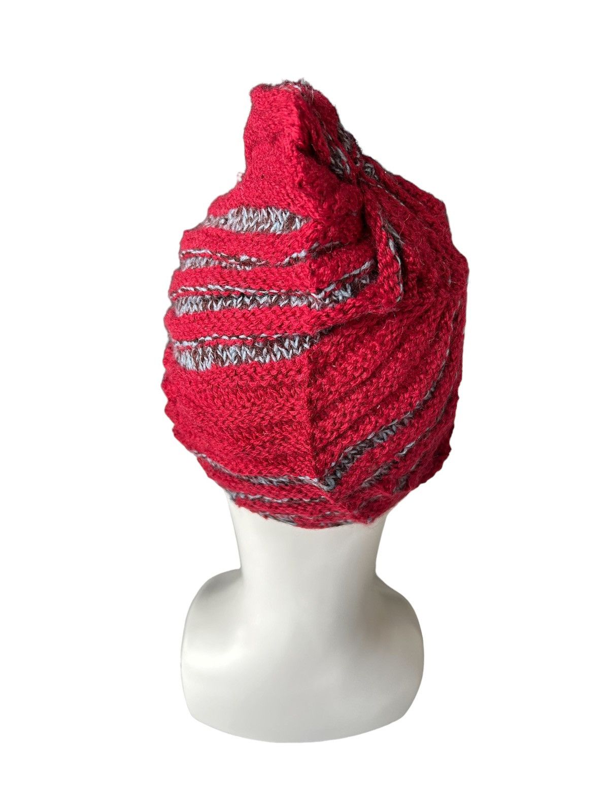 14th Addiction × Japanese Brand Crochet knitted Mohawk Design Handmade Beanie Hats Size ONE SIZE - 2 Thumbnail