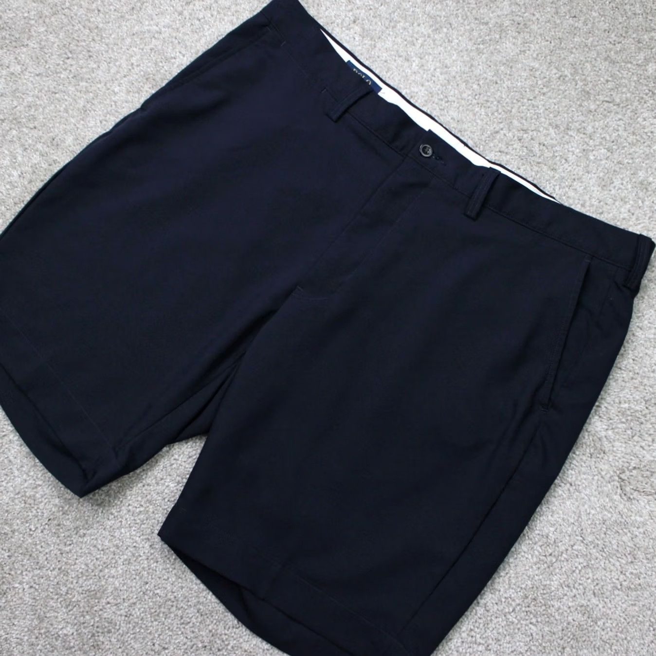 Polo Ralph Lauren Polo Ralph Lauren Shorts Mens 38 Blue Flat Front 9" Inseam 100% Polyester Chino Modern Classic Size US M / EU 48-50 / 2 - 3 Thumbnail