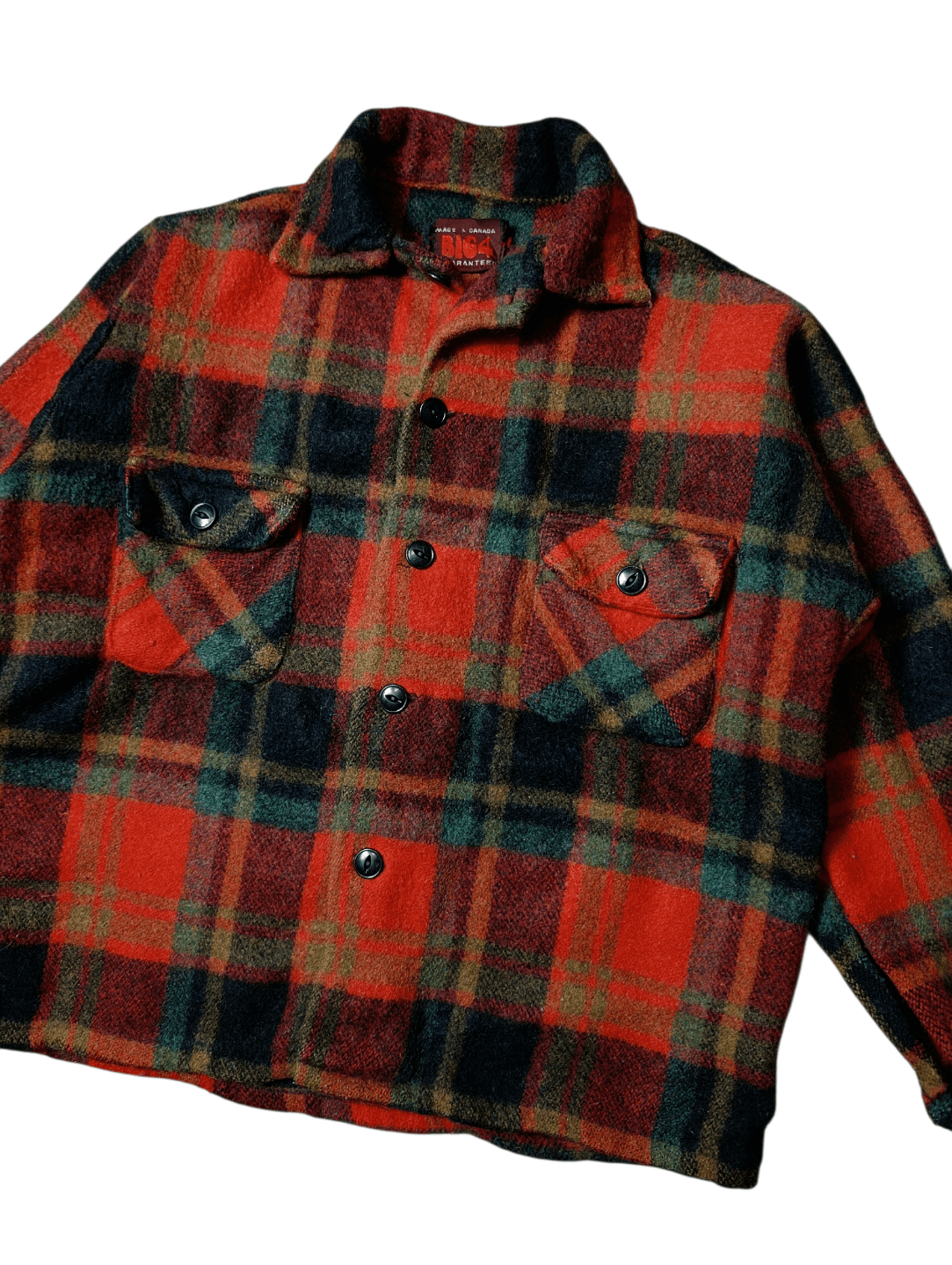Vintage Vintage Canadian Plaid Wool Checked Shirt Size US S / EU 44-46 / 1 - 2 Thumbnail