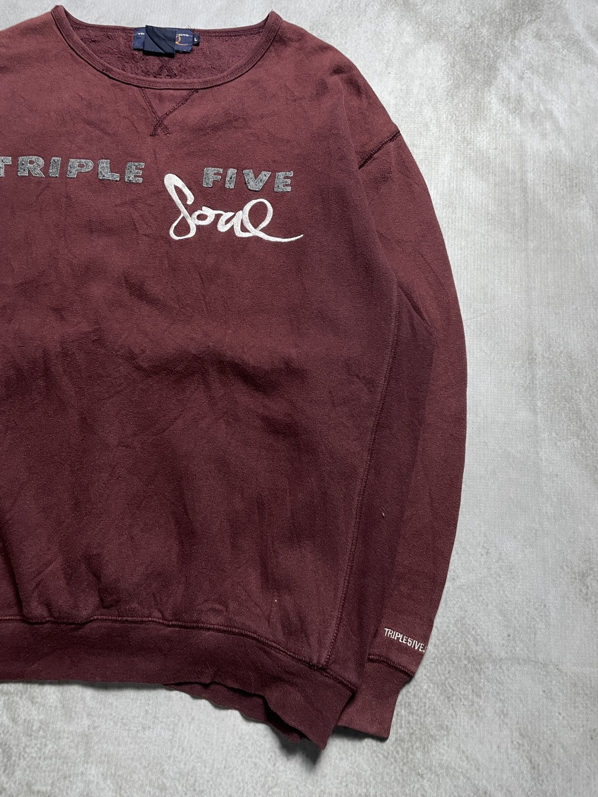 Triple 5 Soul 1990’s Tripel Five Soul NYC Fased Sweatshirt Size US L / EU 52-54 / 3 - 4 Thumbnail