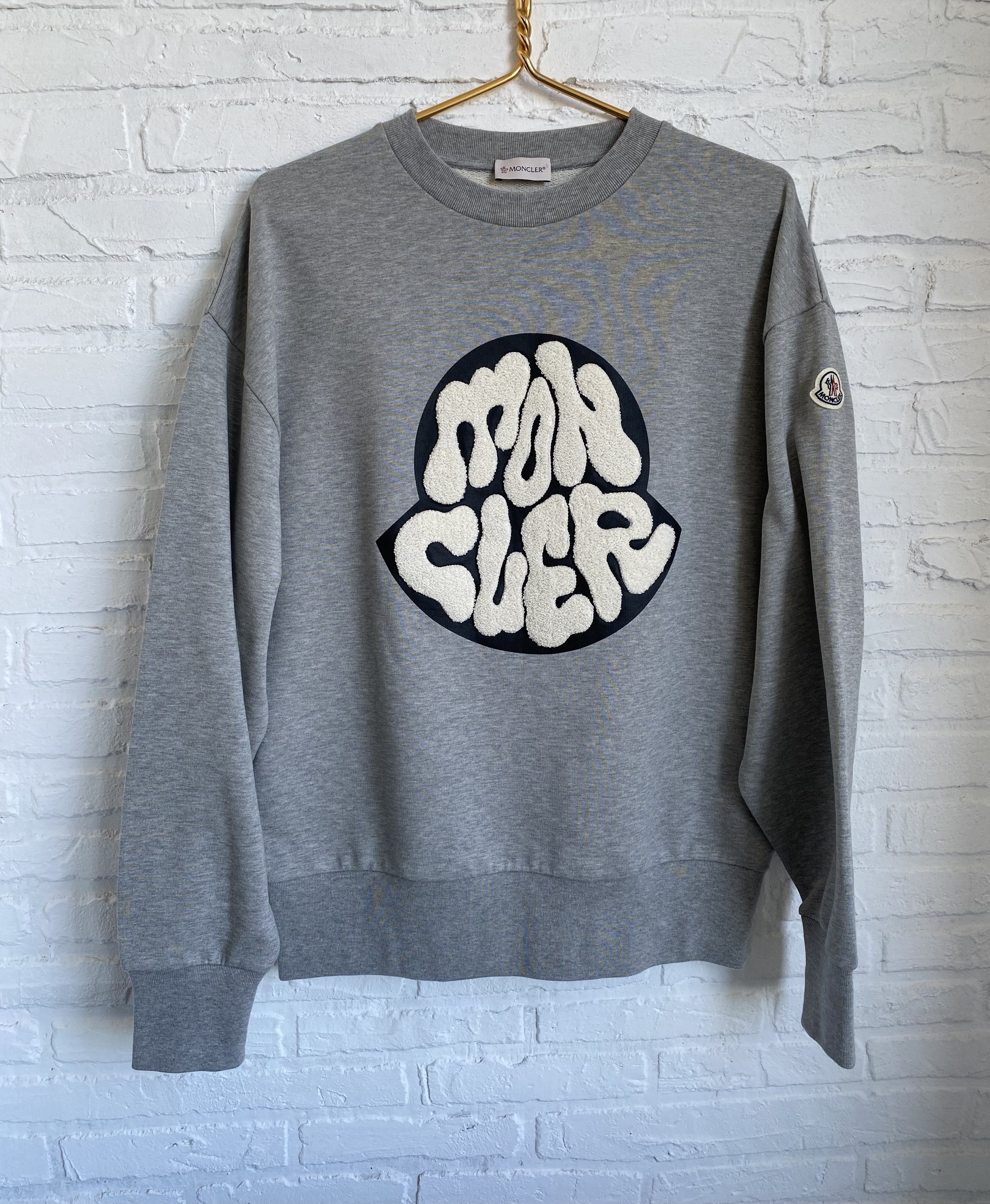 Moncler Moncler embroidered fur logo sweatshirt Size US L / EU 52-54 / 3 - 1 Thumbnail
