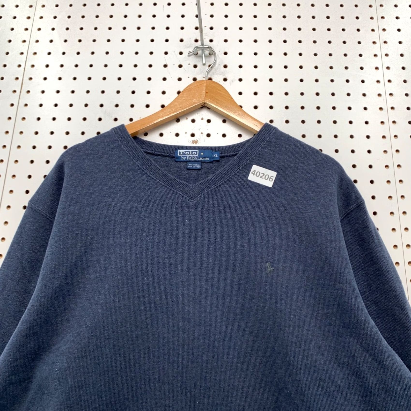 Polo Ralph Lauren VINTAGE Polo Ralph Lauren Sweater Mens XL Blue V-Neck Casual Preppy Size US XL / EU 56 / 4 - 6 Thumbnail