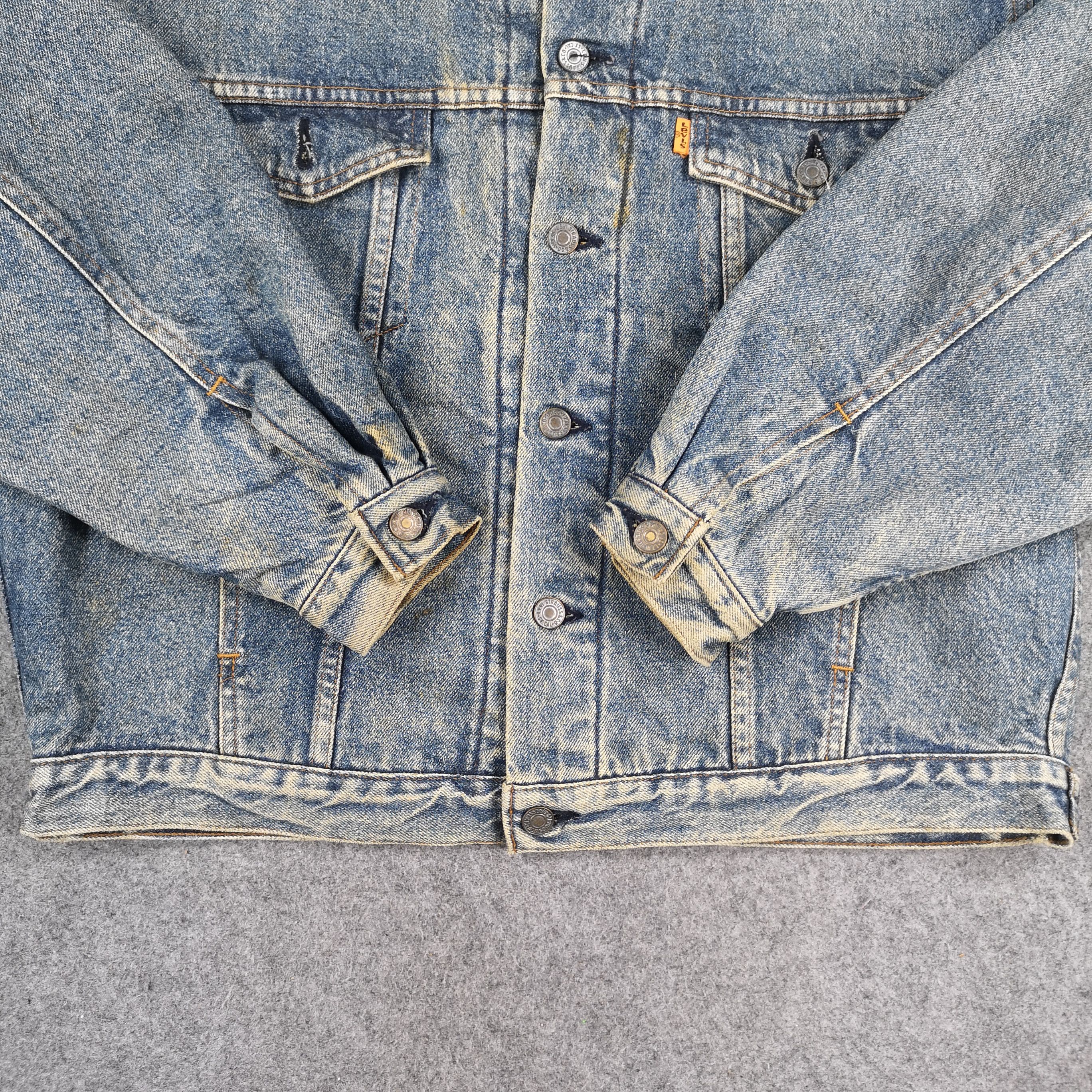 Levi's Vintage Levis Orange Tab Faded Blue Denim Trucker Jacket Size US L / EU 52-54 / 3 - 5 Thumbnail