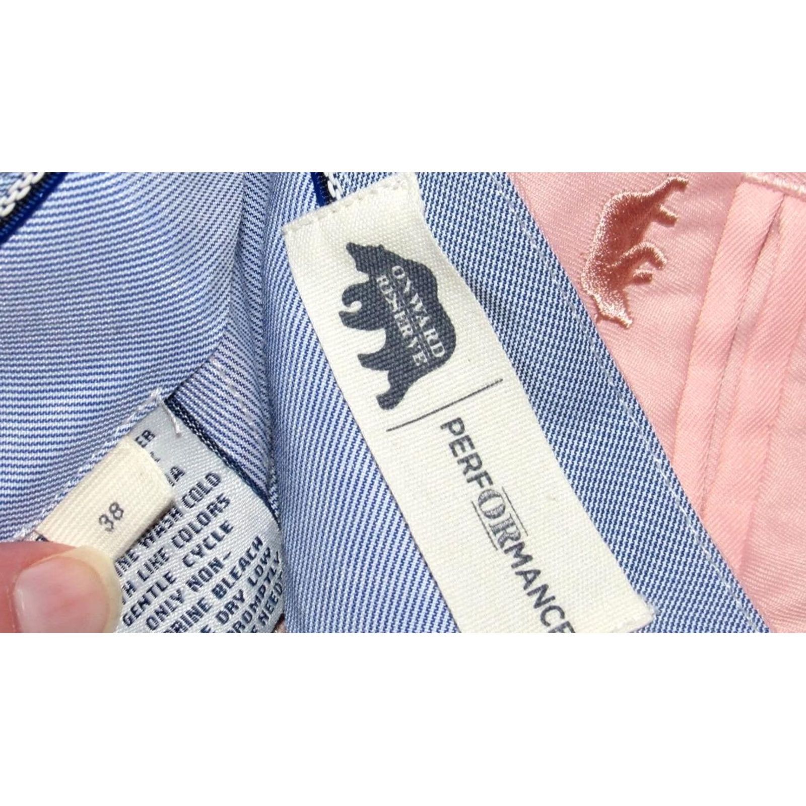 Vintage ONWARD RESERVE Pink 6" Performance Chino Shorts 38 Mens Size US 38 / EU 54 - 4 Thumbnail