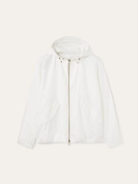 Loro Piana o1w1db10225 FAO0749 Miune Bomber Jacket in White Size US M / EU 48-50 / 2 - 1 Thumbnail