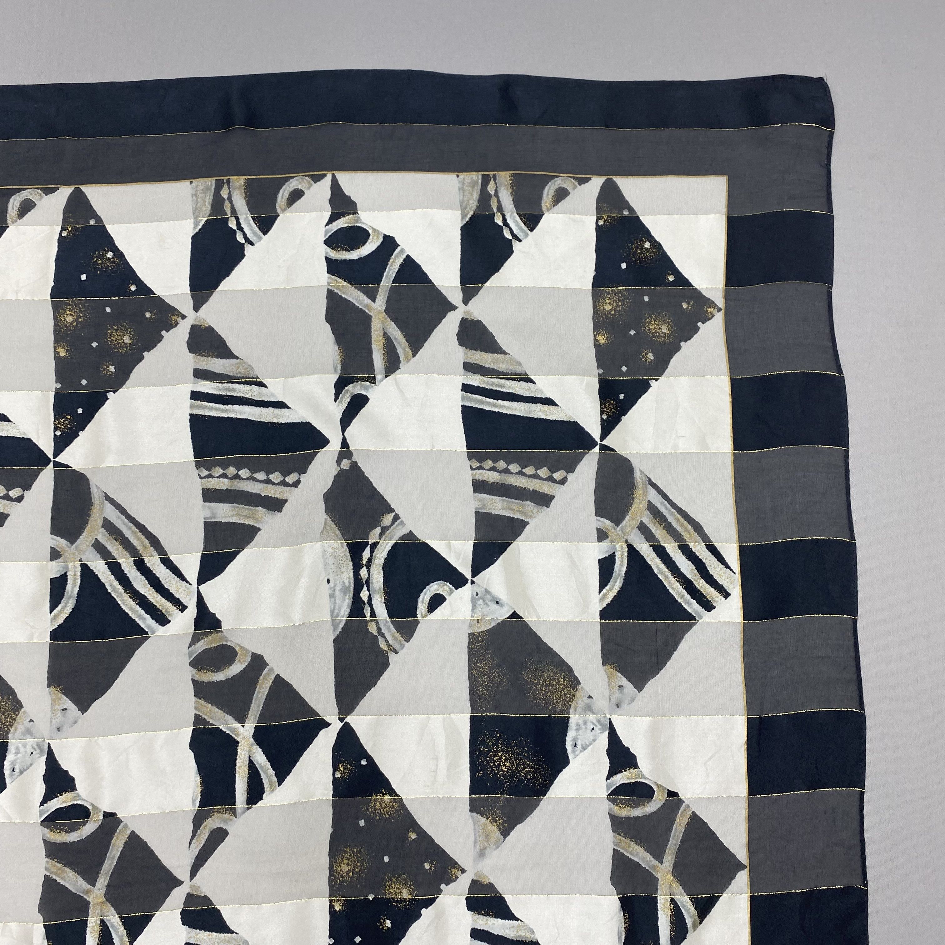 Japanese Brand Vintage Philippe Venet SILK Scarf Twill Stole Wraps Scarves Size ONE SIZE - 6 Thumbnail