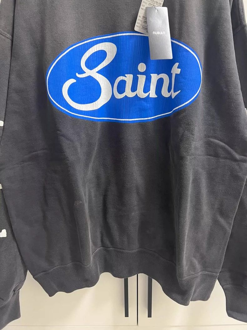 Saint Michael Saint Michael Blue circle retro old hoodie Size US XL / EU 56 / 4 - 4 Thumbnail
