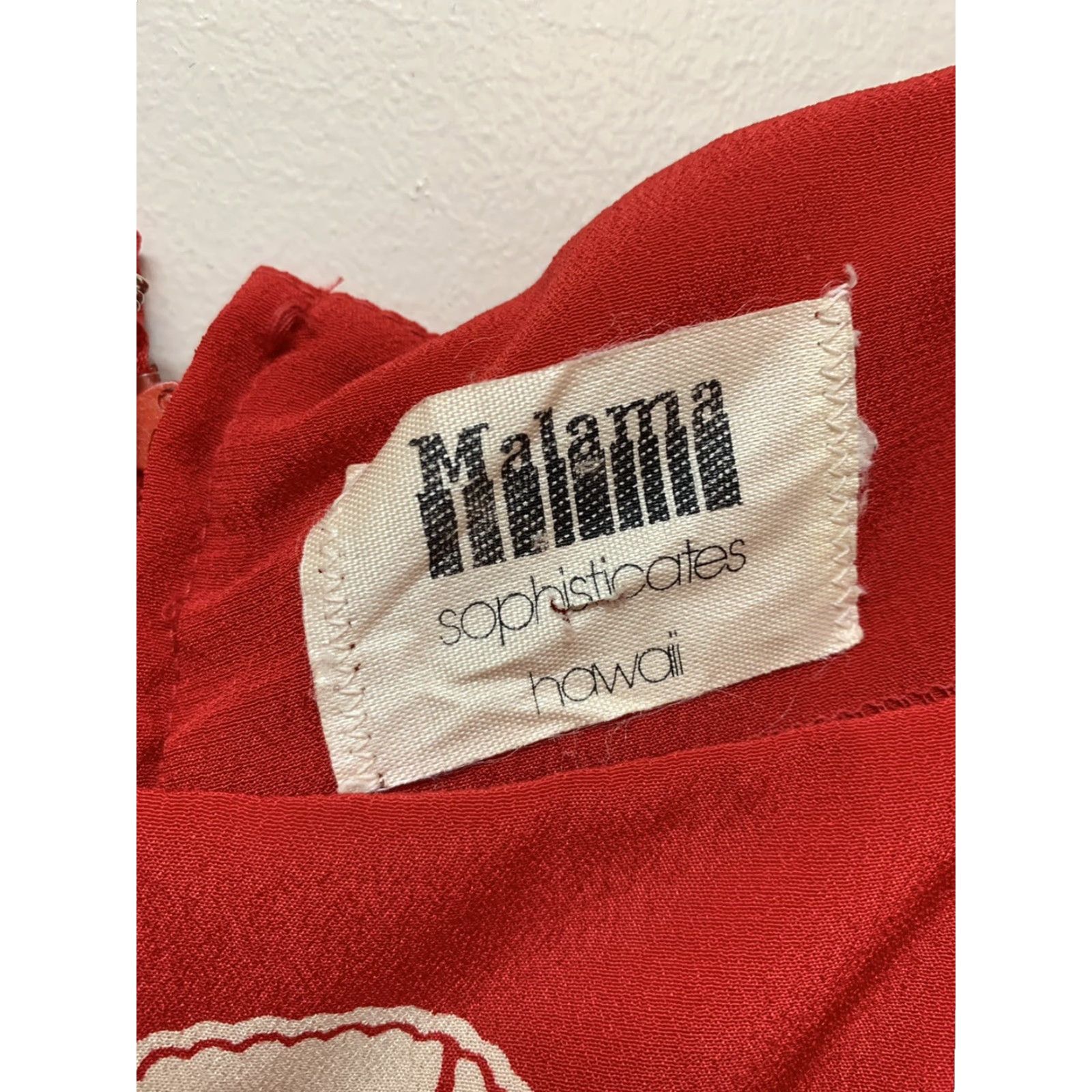 Vintage Malama Red Vintage Puff Sleeve Midi Shift Dress Shirt Womens M Size M / US 6-8 / IT 42-44 - 5 Thumbnail