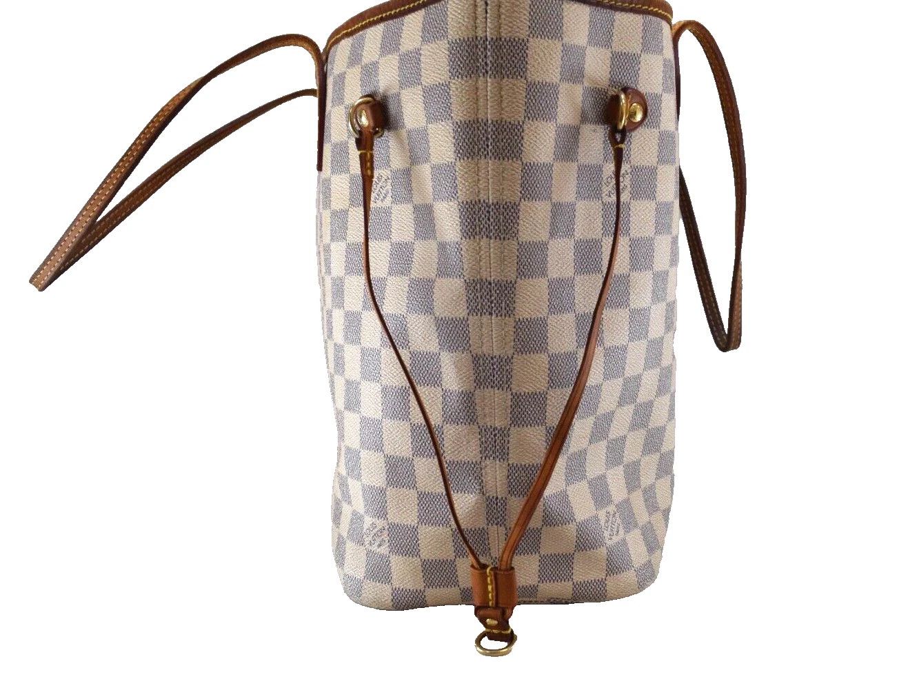 Louis Vuitton Louis Vuitton Neverfull MM Tote Bag Damier Azur N51107 Size ONE SIZE - 4 Thumbnail