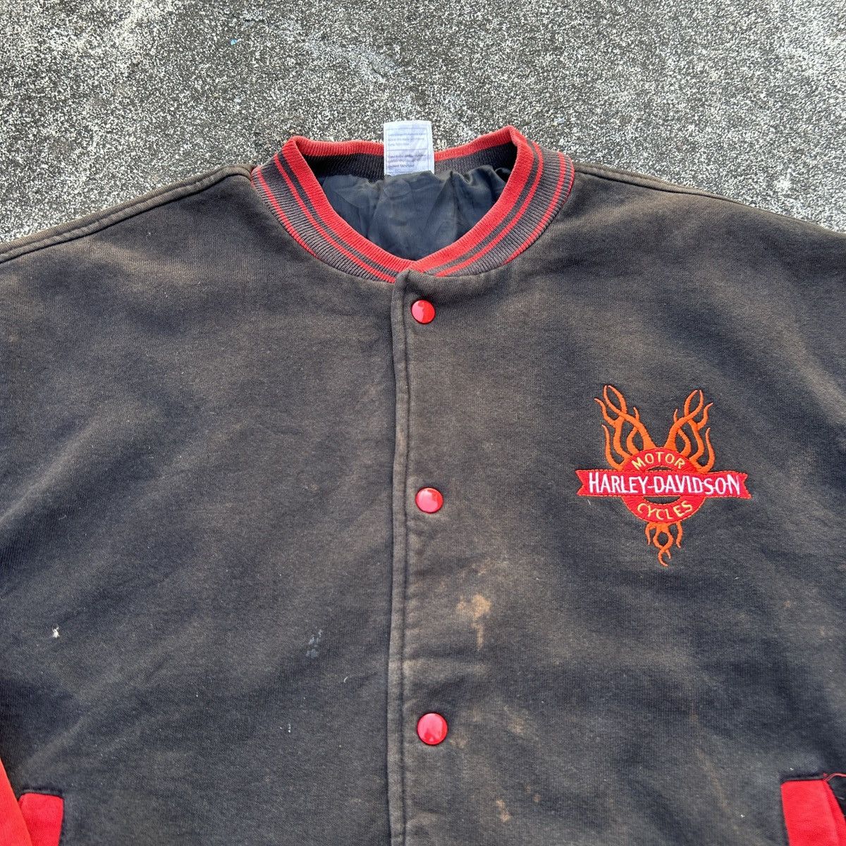 Harley Davidson Vintage Harley-Davidson Varsity Jacket 🔥 Size US XL / EU 56 / 4 - 4 Thumbnail