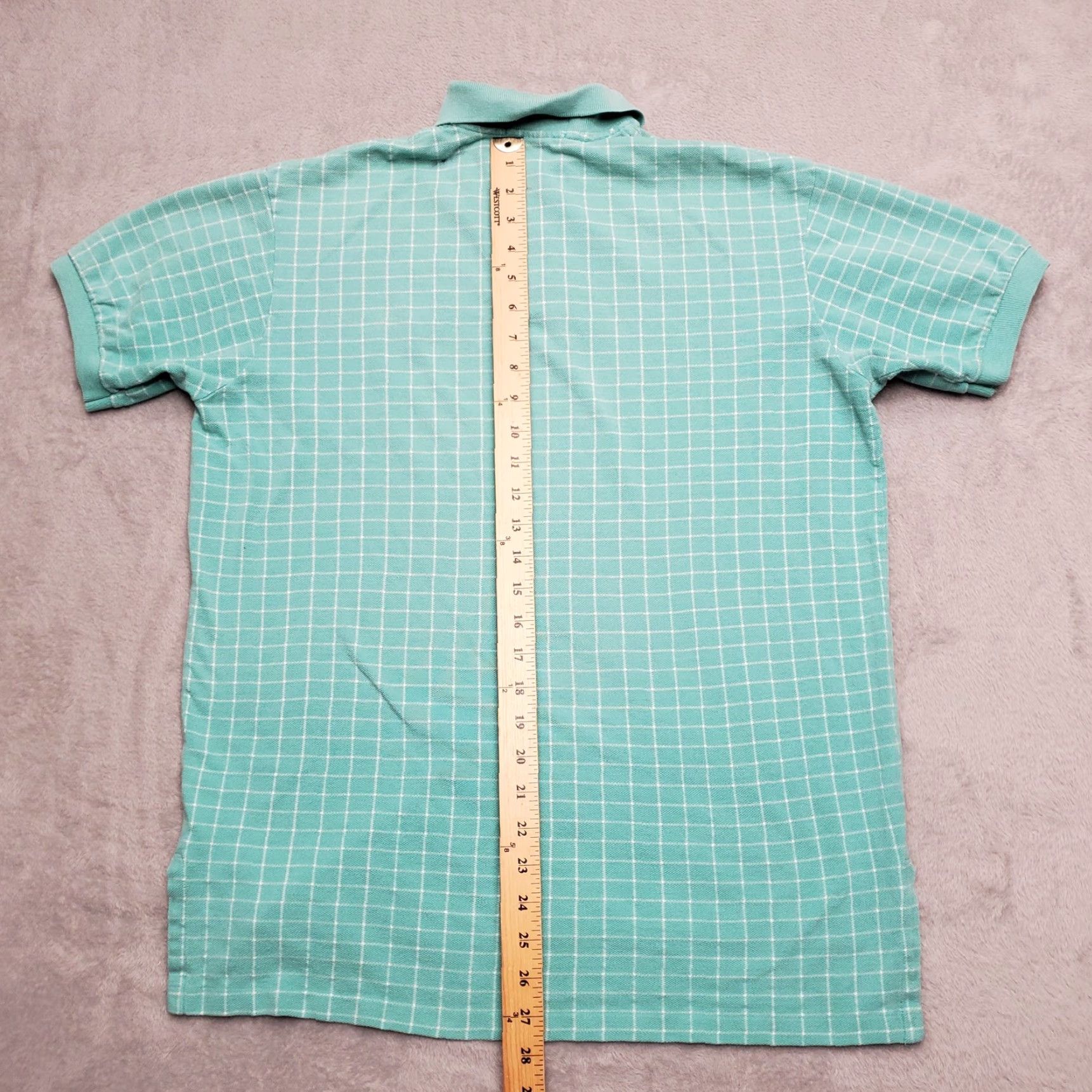 Polo Ralph Lauren Polo Ralph Lauren Shirt Mens Large Green Windowpane Check Short Sleeve Plaid Size US L / EU 52-54 / 3 - 7 Thumbnail