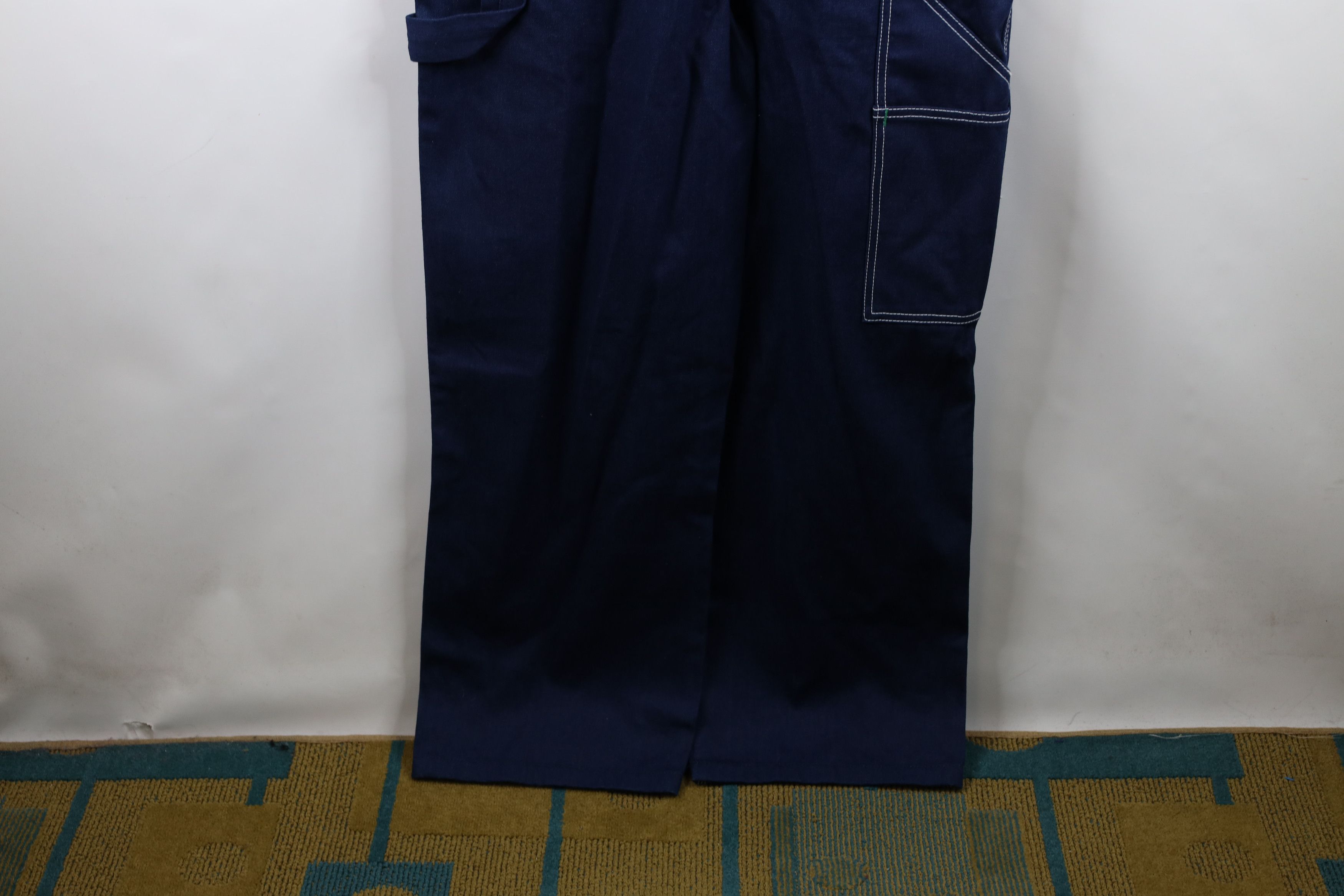 Vintage Vintage 90s Streetwear Faded Wide Leg Denim Jean Overalls Size US 40 / EU 56 - 16 Thumbnail