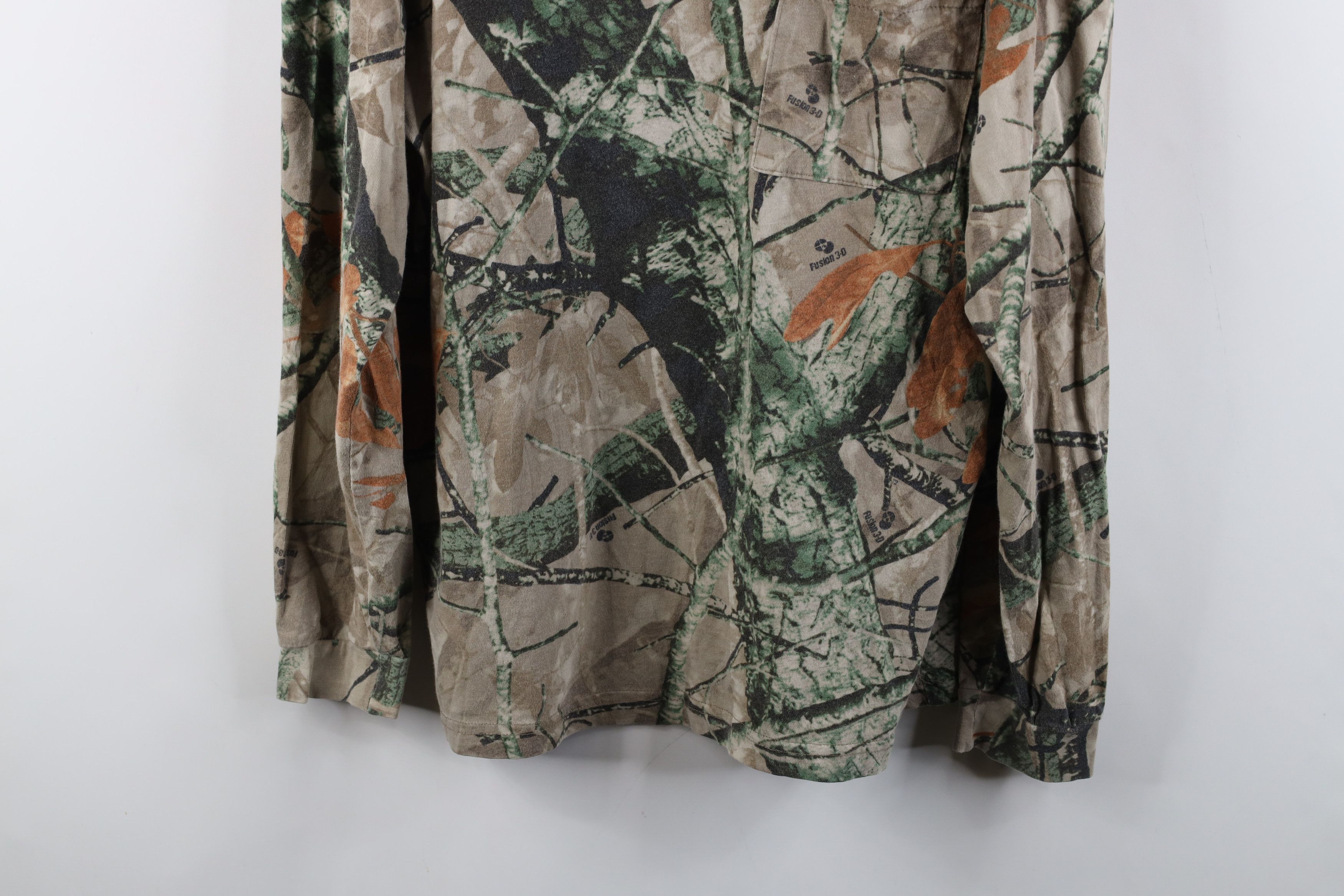 Vintage Vintage 90s Streetwear Camouflage Long Sleeve Pocket T-Shirt Size US XL / EU 56 / 4 - 3 Thumbnail