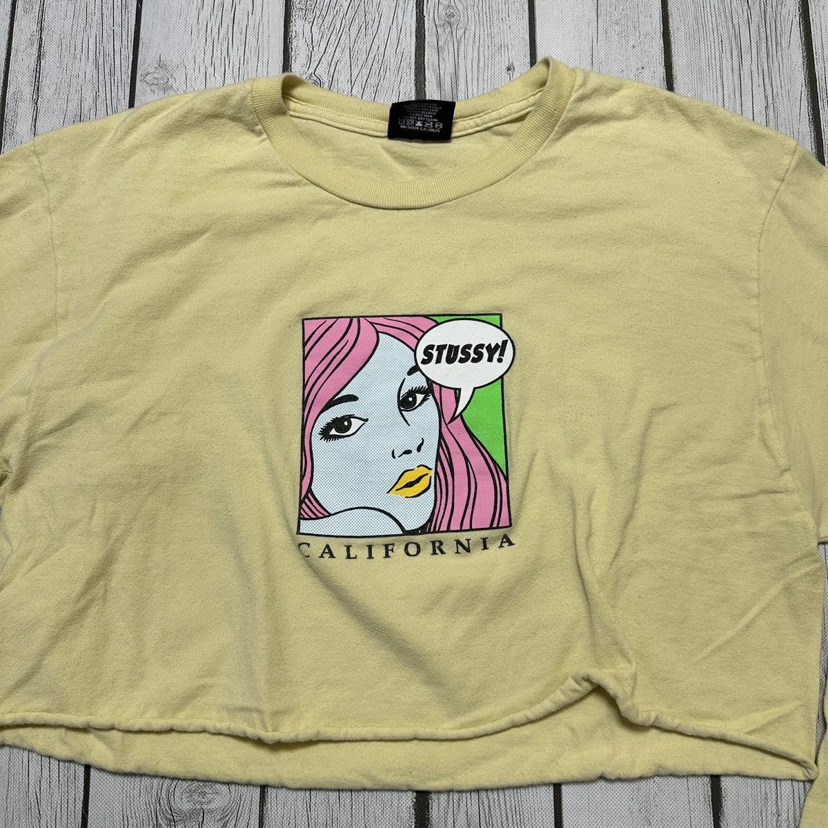 Stussy Stüssy cropped long sleeve tee Size M / US 6-8 / IT 42-44 - 3 Thumbnail