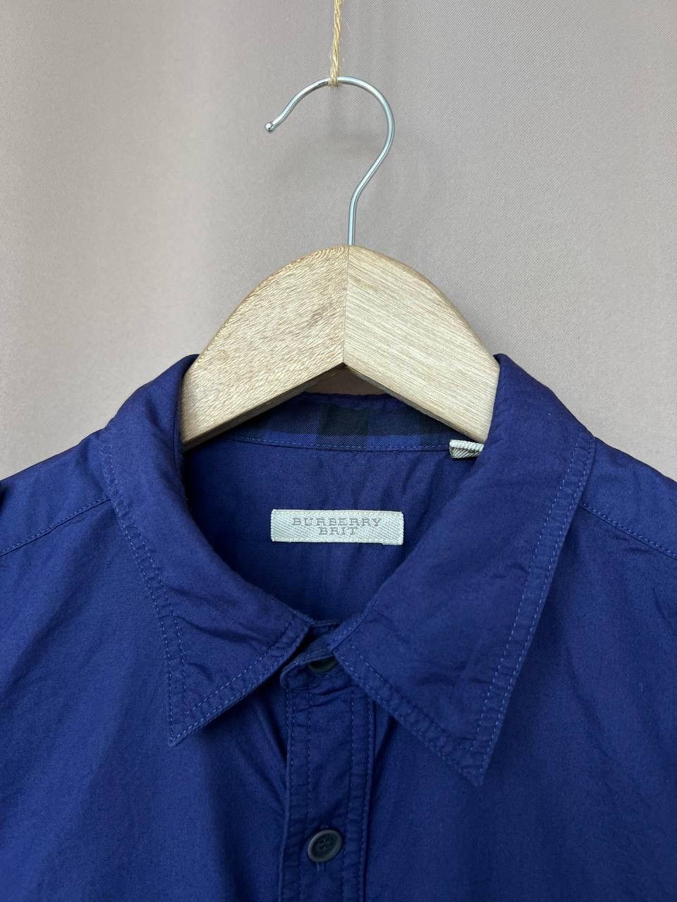 Burberry Burberry Brit Military Button Down Shirt Mens Size M Size US M / EU 48-50 / 2 - 13 Thumbnail