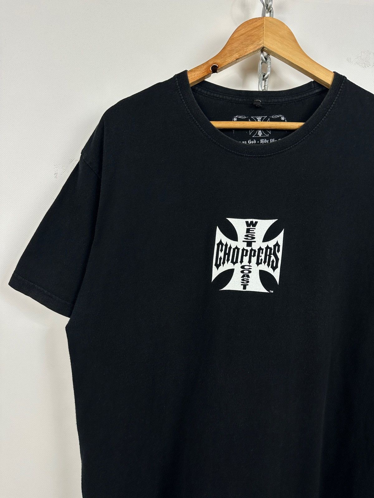 West Coast Choppers Vintage West Coast Choppers Faded Black T-Shirt Paul Walker Size US XL / EU 56 / 4 - 13 Thumbnail