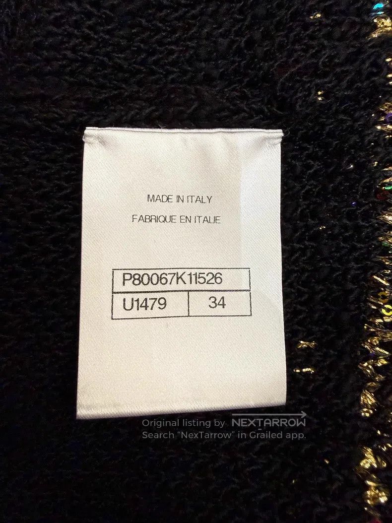 Chanel Chanel 25A black and gold knitted vest Size XXS / US 00 / IT 34 - 5 Thumbnail
