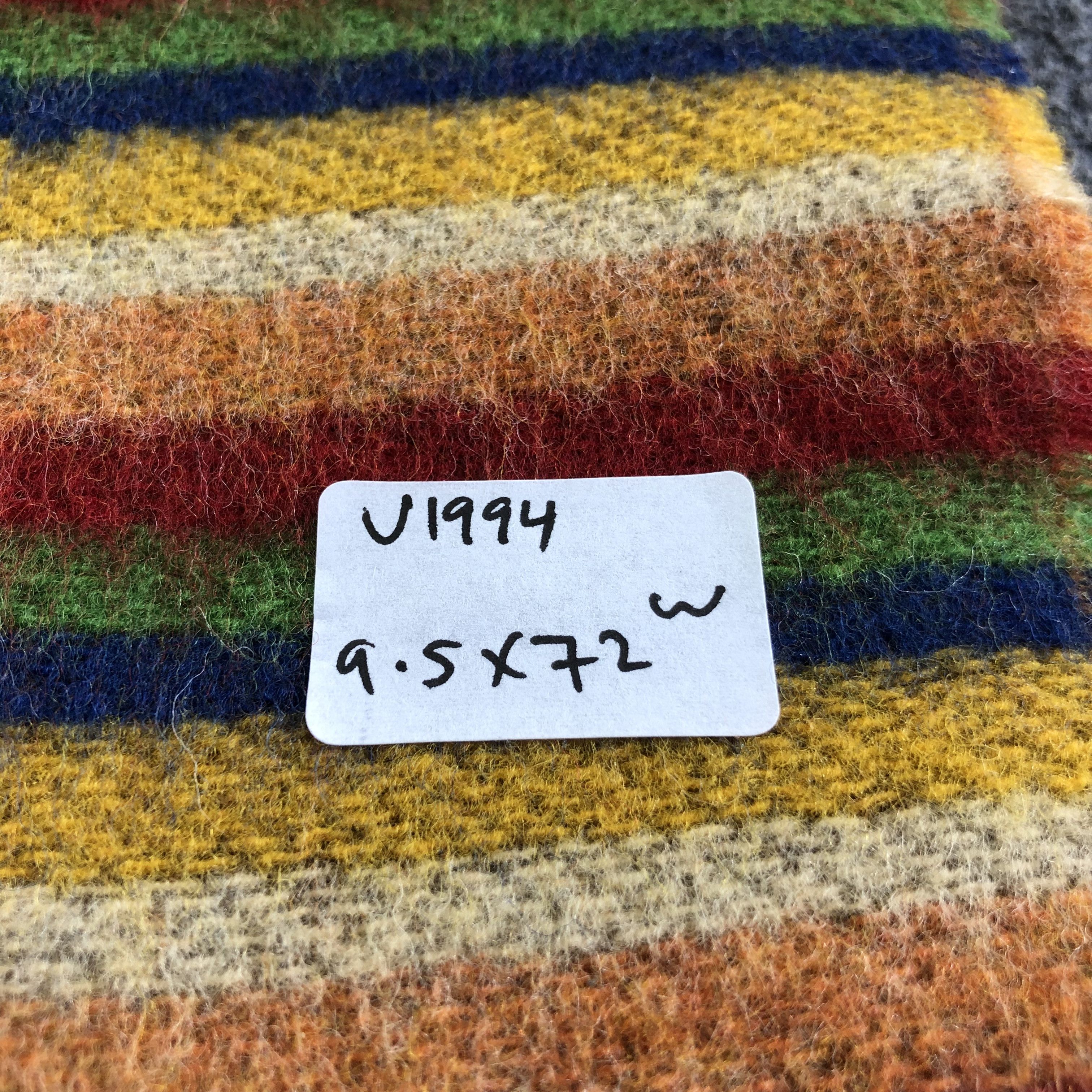 Hypebeast Glen Prince Colorful Striped Wool Scarf Muffler V1994 Size ONE SIZE - 5 Thumbnail